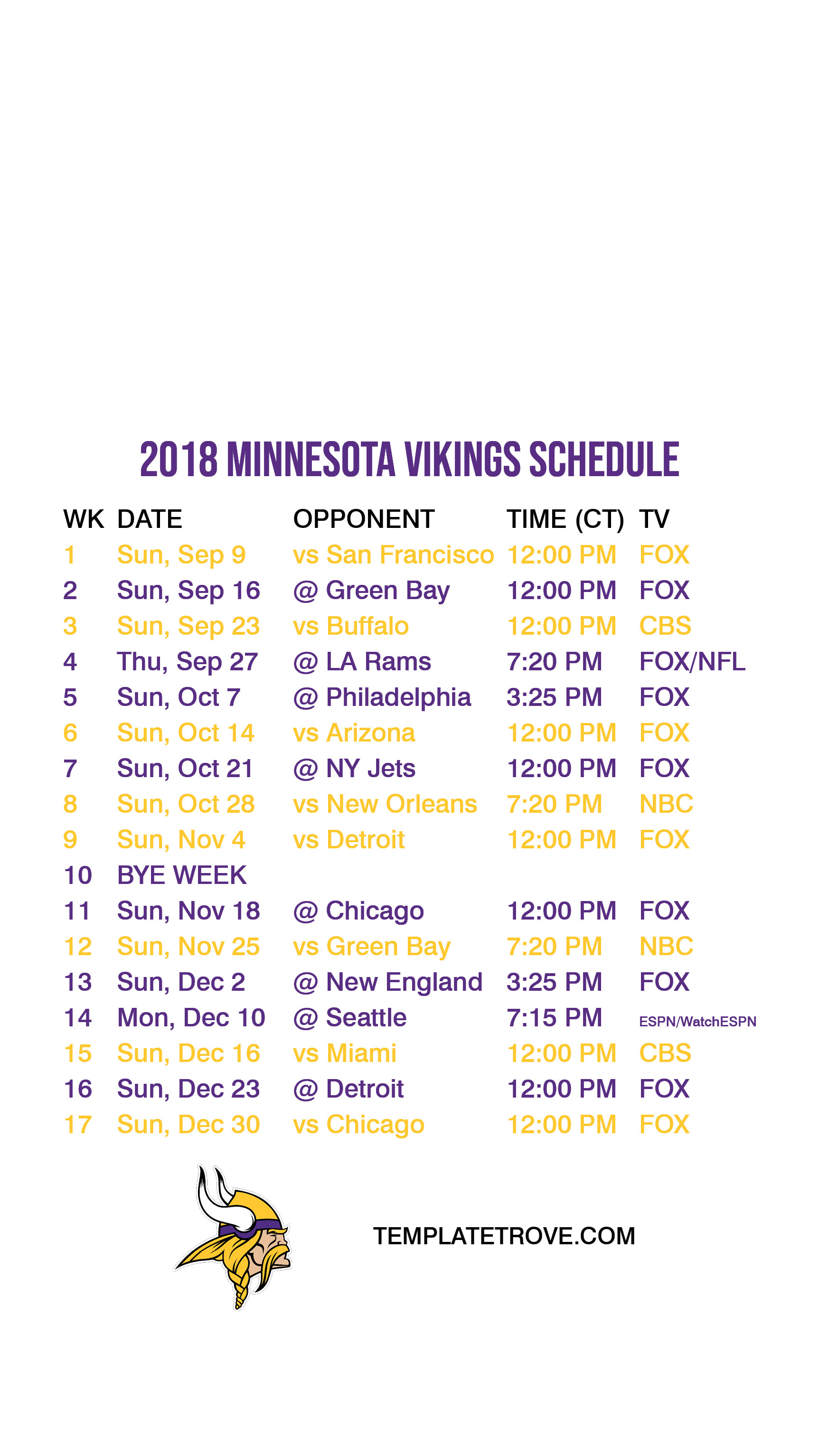 1725x3067 2018 Minnesota Vikings Lock Screen Schedule. Download Lock Screen Schedule