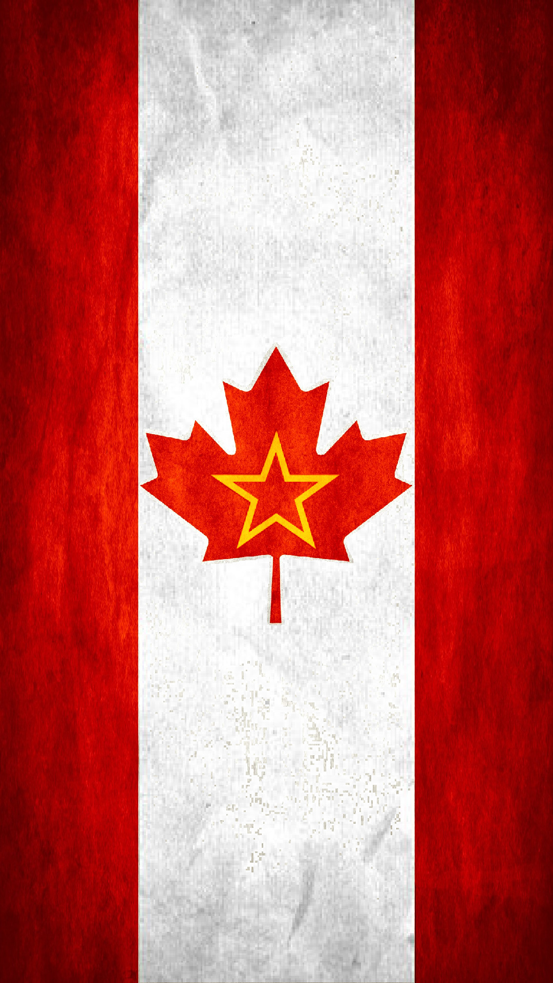 1080x1920 HD Socialist Canada Flag Phone Wallpaper