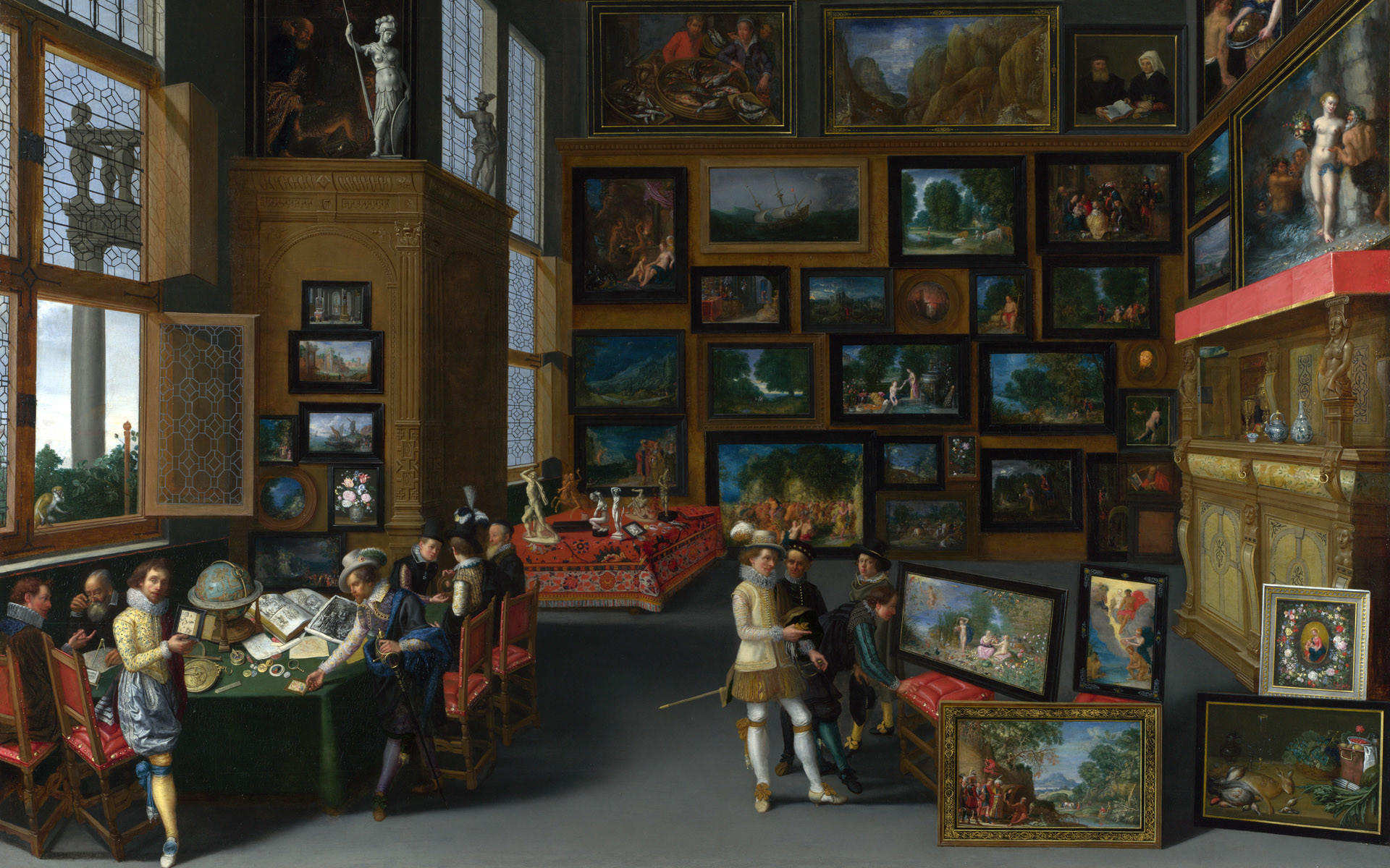 1920x1200 Full title: Cognoscenti in a Room hung with Pictures Artist: Flemish Date  made: