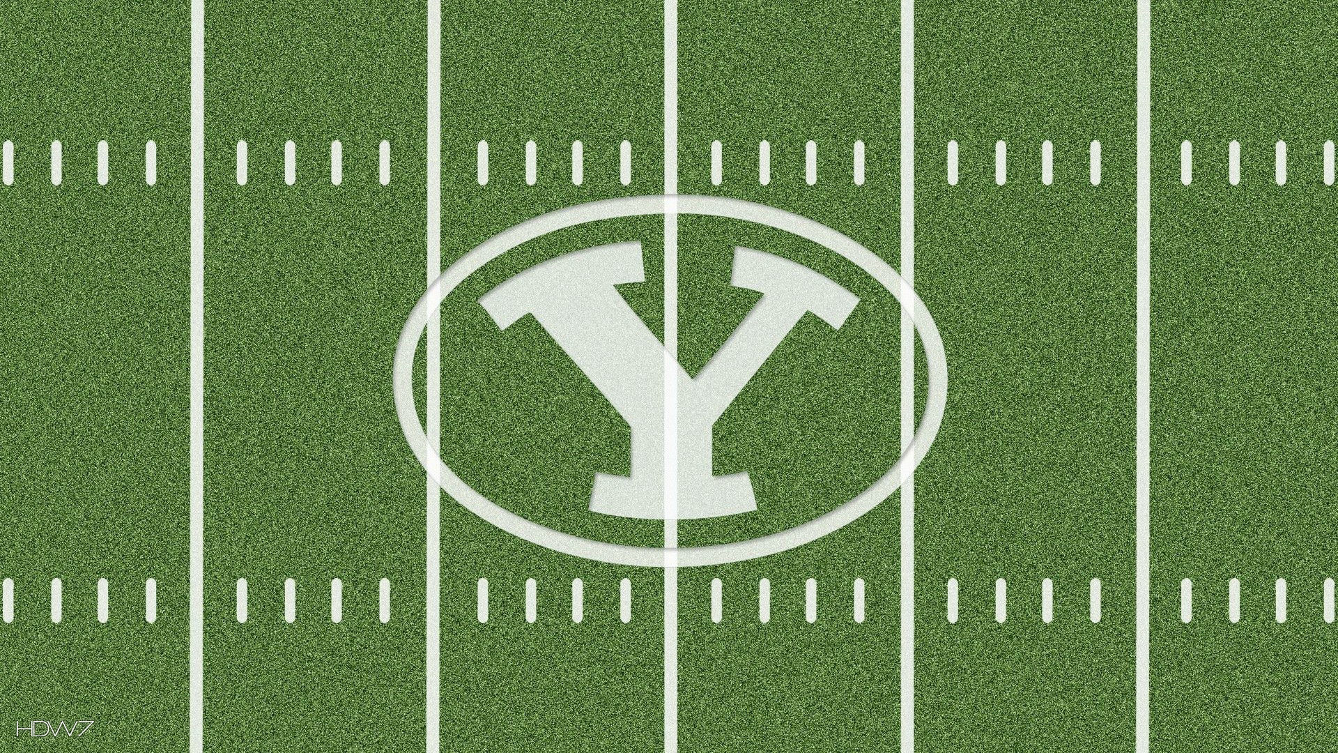 1920x1080 byu cougars logo on football field 1080p