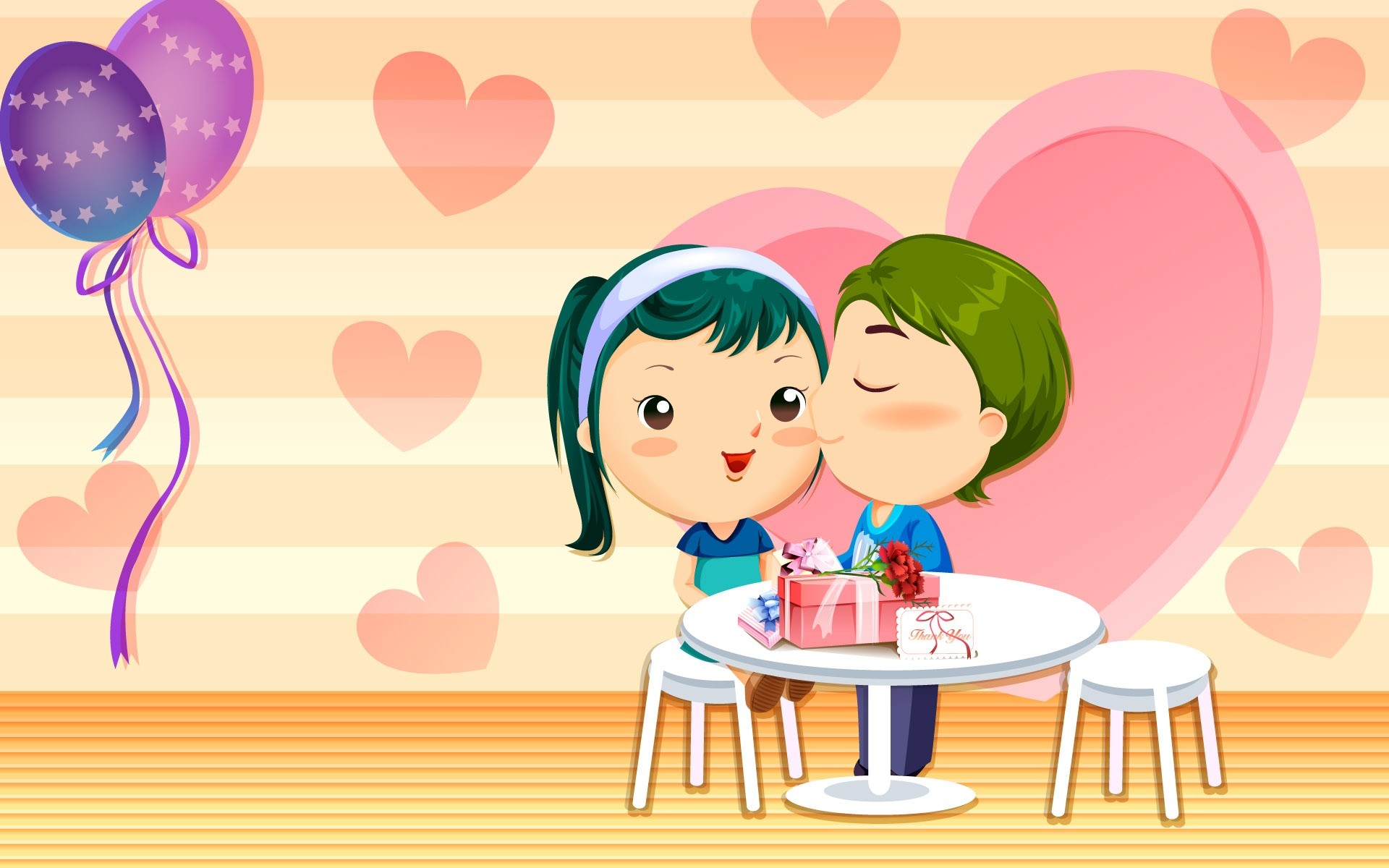 1920x1200 Funny Valentine Day Cartoon Images