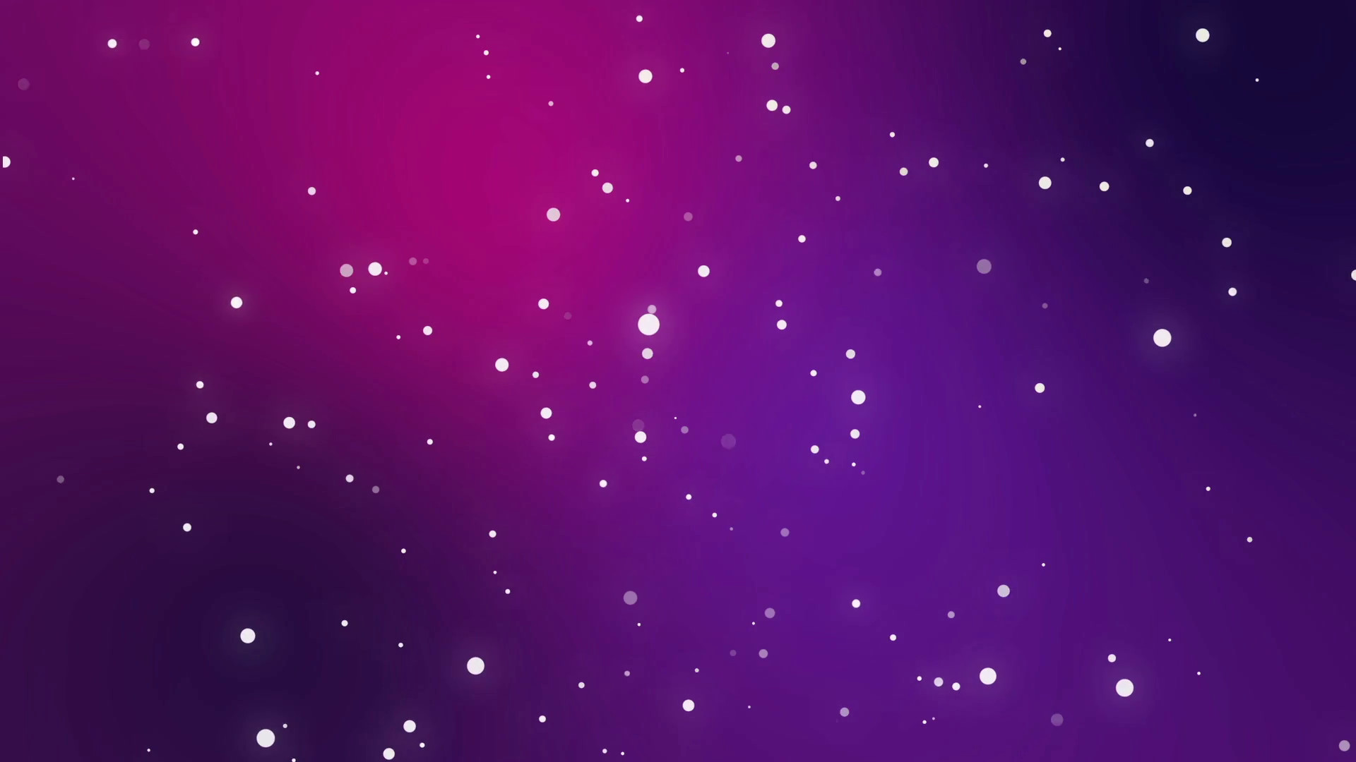 1920x1080 Night sky full of stars animation made of sparkly light dot particles  moving across a purple