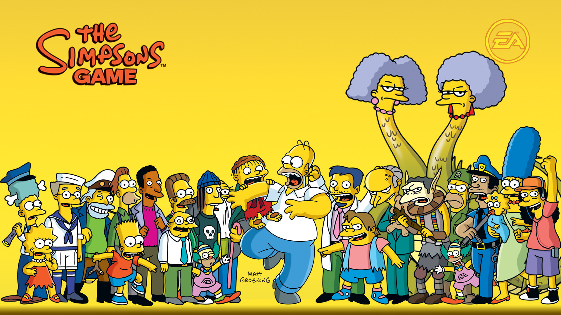 1920x1080 Fernsehserien - Die Simpsons Homer Simpson Bart Simpson Lisa Simpson Marge  Simpson Montgomery Burns Wallpaper