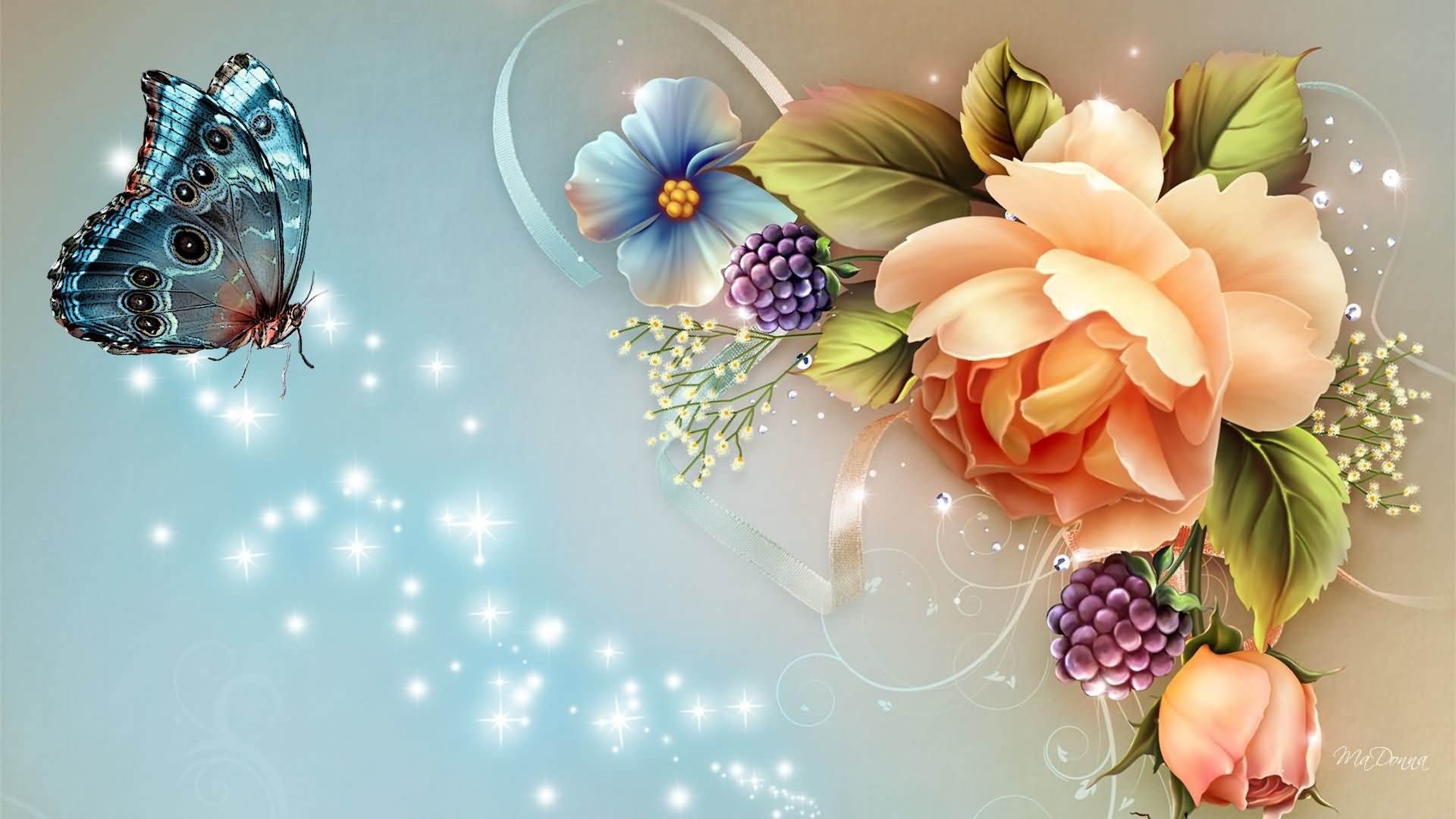 1920x1080 Beautiful Flower Wallpaper Share On Facebook