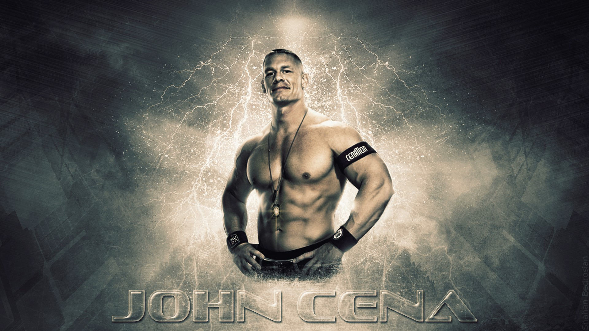 1920x1080 WWE Wrestler John Cena Body Photo