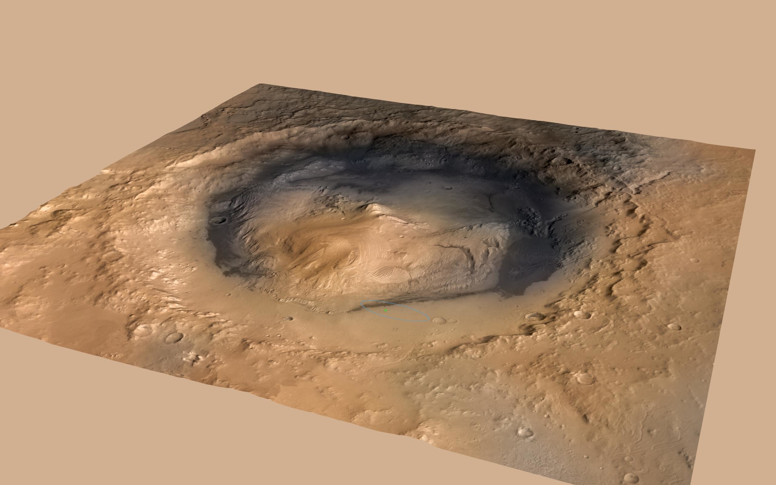 2560x1600 Desktop Wallpaper: Mars as seen by Curiosity