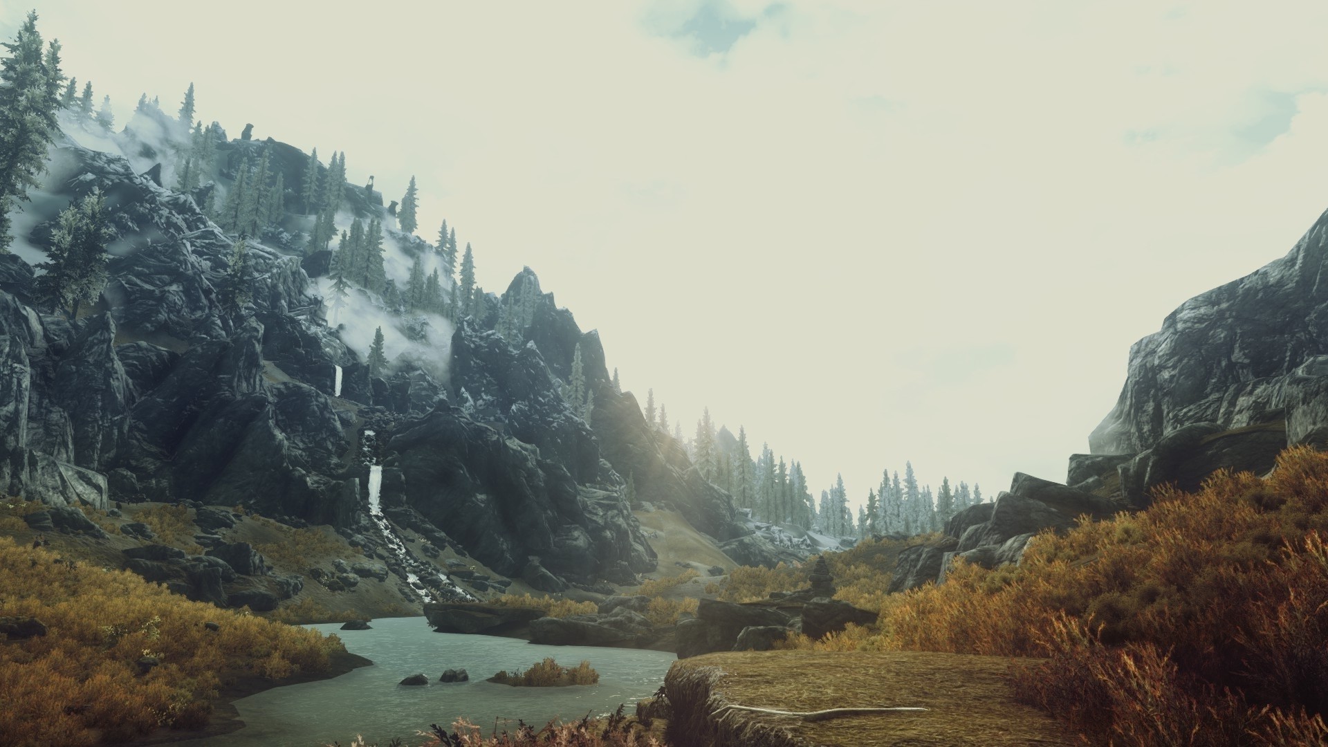 1920x1080 The Elder Scrolls V: Skyrim, Mountain, Tundra, Video Games Wallpapers HD /  Desktop and Mobile Backgrounds