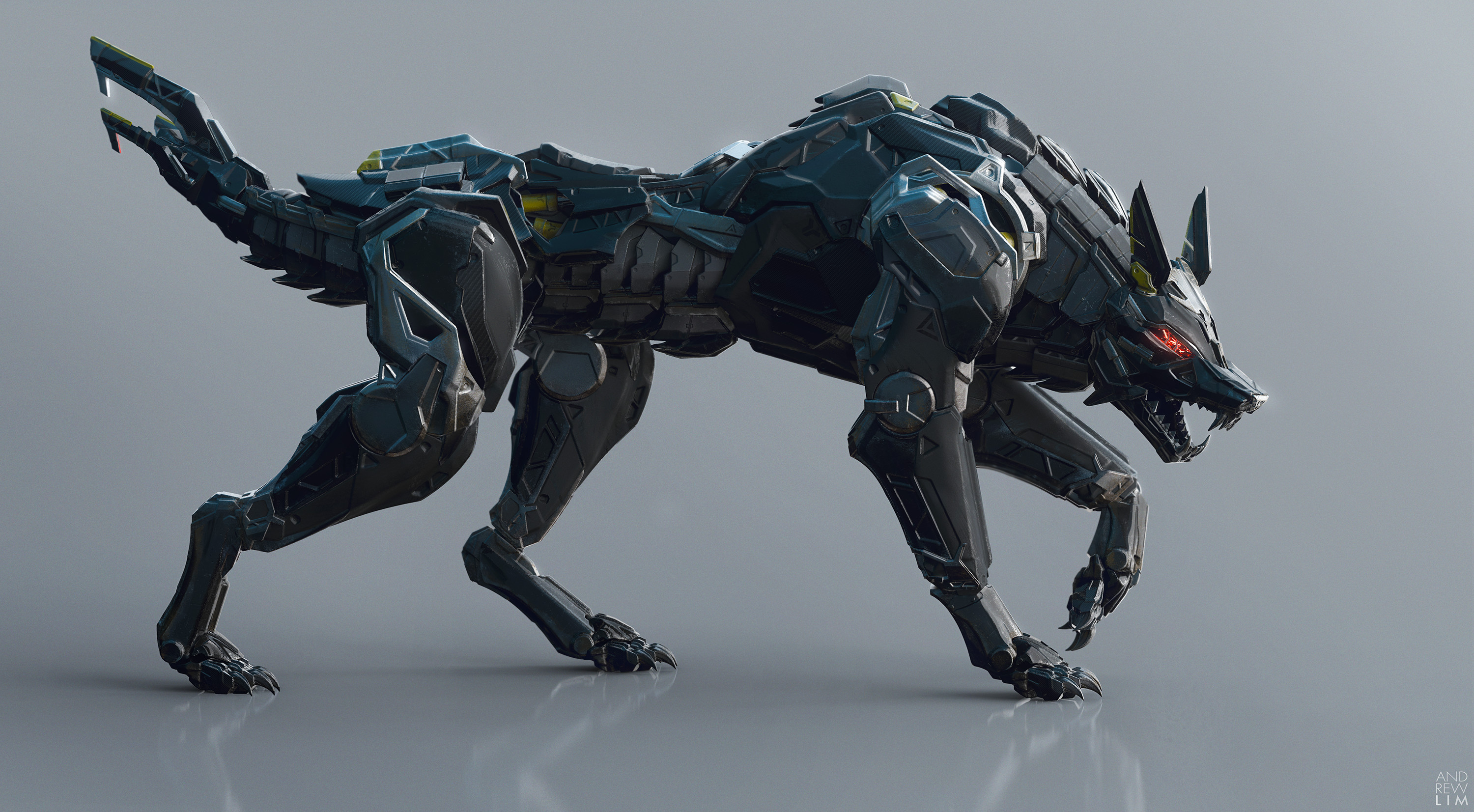 3000x1653 ... Black Wolf 01 by Andrew-Lim