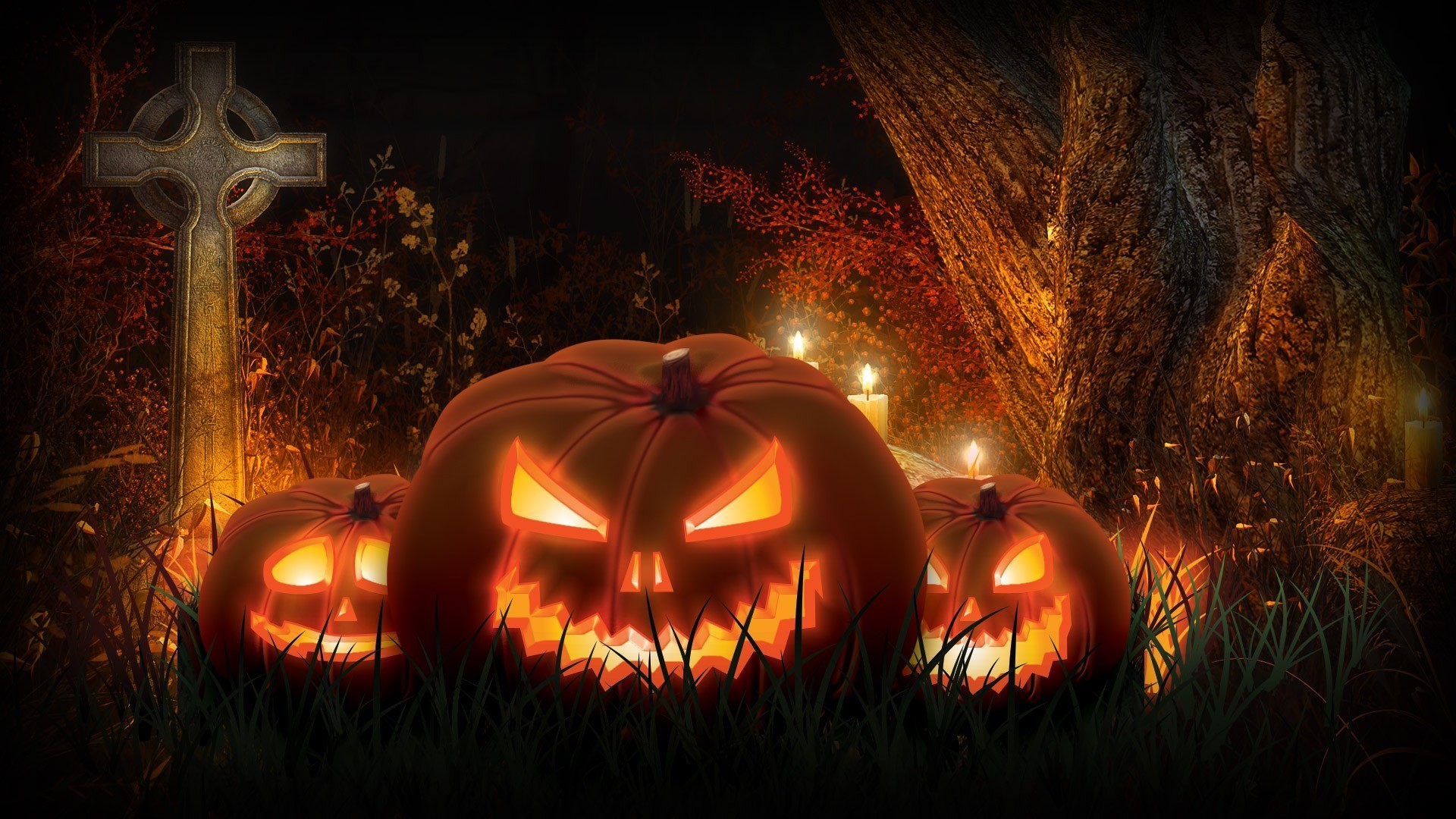 1920x1080 halloween-scary-jacck-skellington-spooky-cemetery-pumpkins-wallpaper-