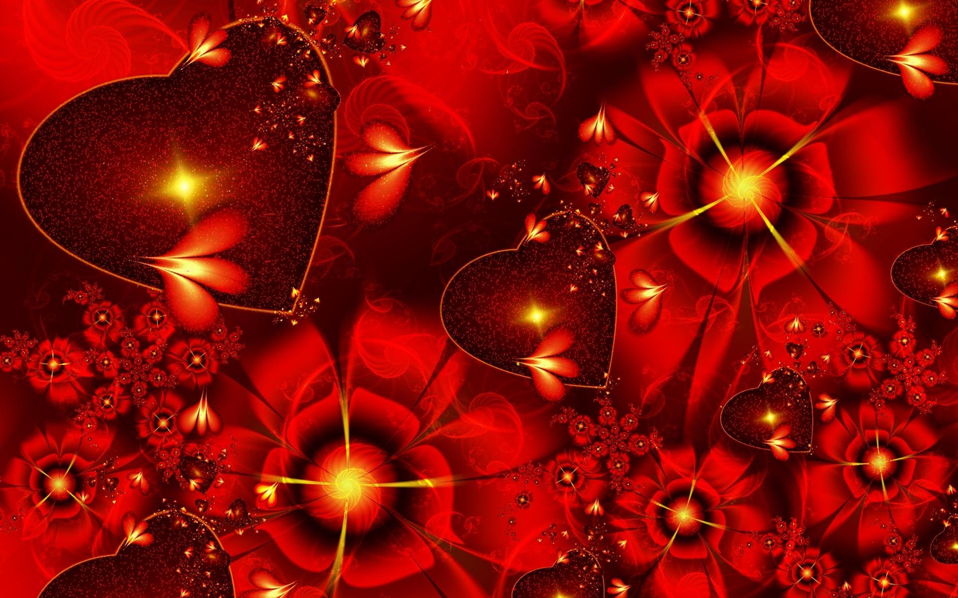 1920x1200 3d Abstract Happy Valentines Day Wide Wallpape #12813 Wallpaper .