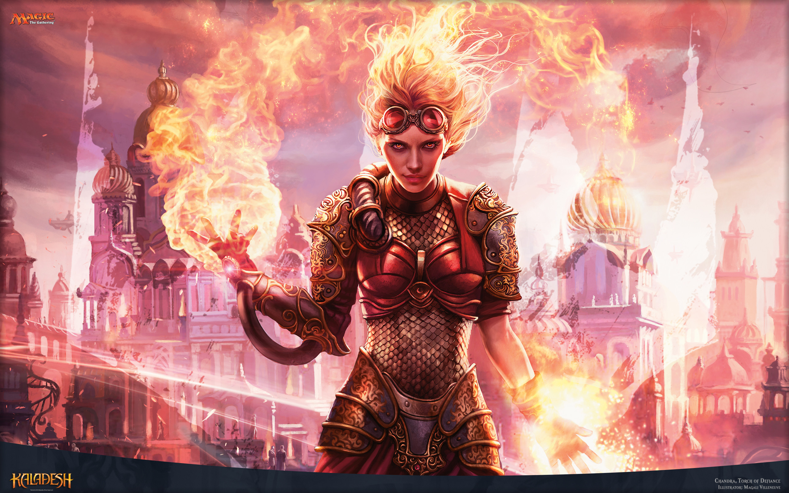 2560x1600 Magic the Gathering Hintergrund probably containing a feuer titled Chandra  Torch of Defiance
