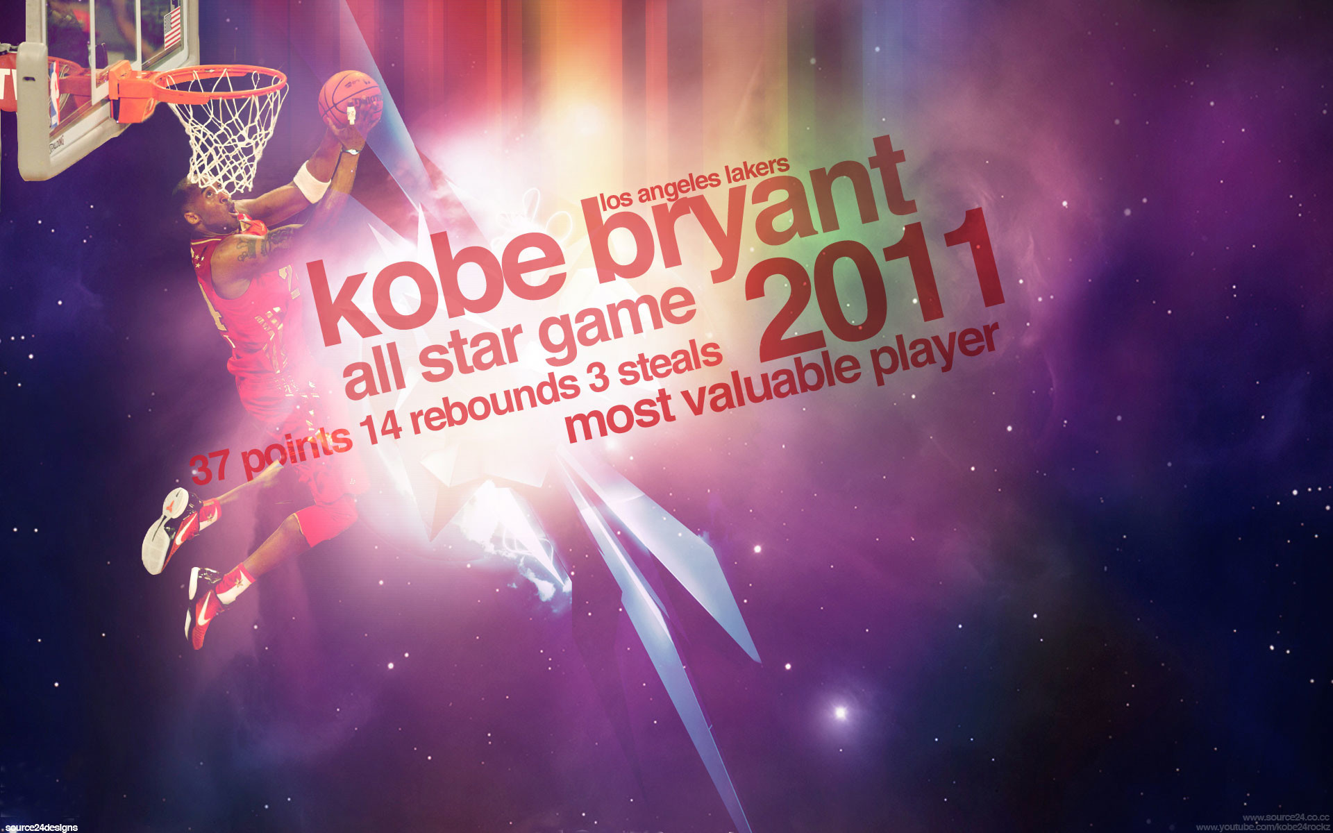 1920x1200 Kobe Bryant 2011 NBA All-Star MVP Widescreen Wallpaper