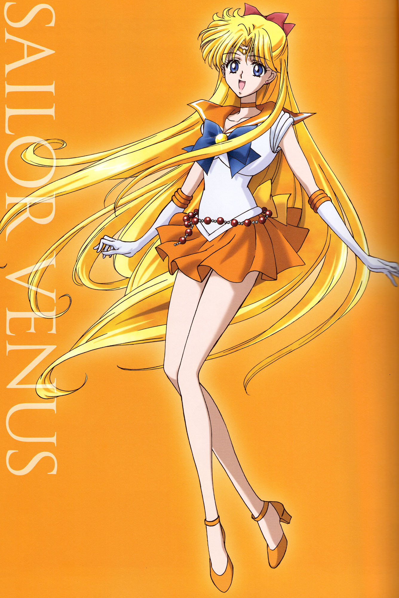 Download A portrait of Sailor Venus the prominent figure of the Sailor  Moon series Wallpaper  Wallpaperscom