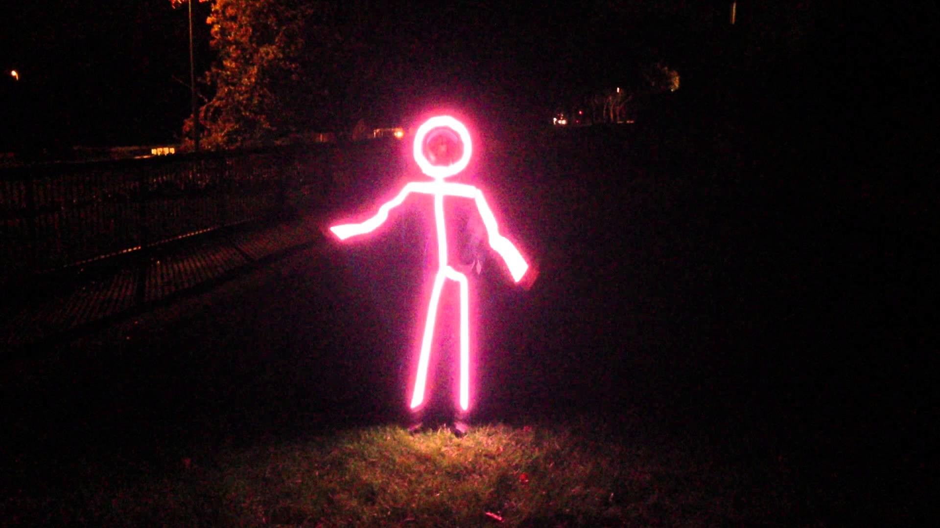1920x1080 Colour LED Stickman for the Haverhill Halloween Trail - First Test - YouTube