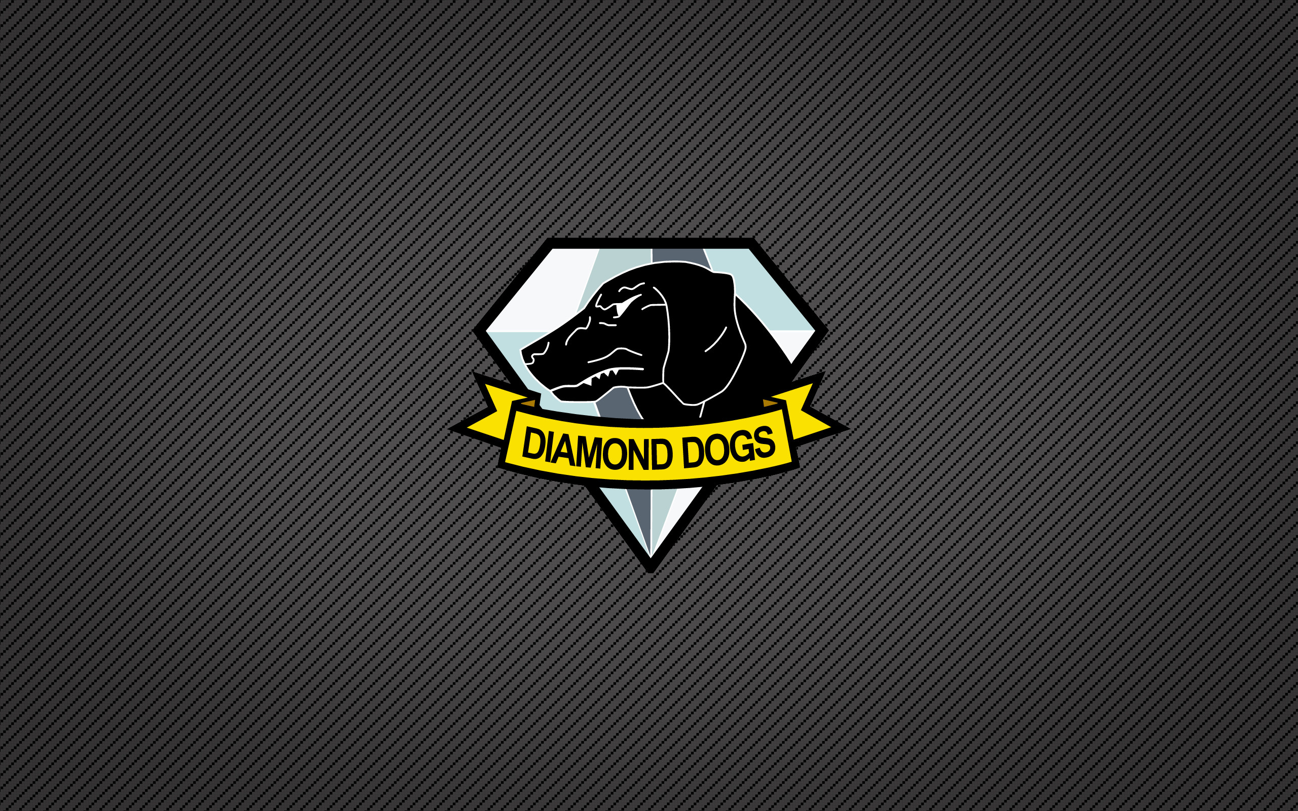 2560x1600 Video Game - Metal Gear Solid Video Game Minimalist Black Dog Diamond Logo  Metal Gear Solid