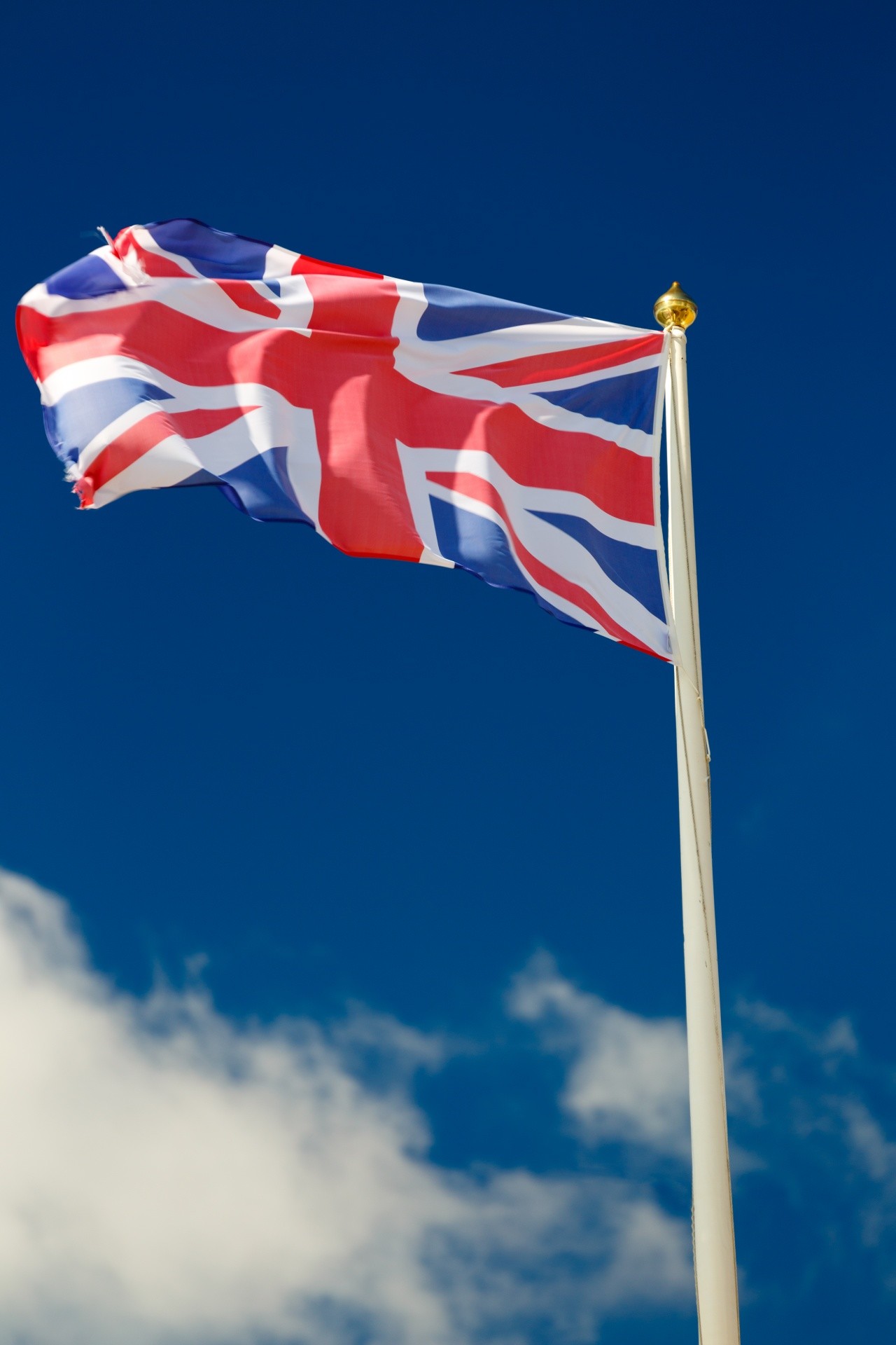 1280x1920 British Flag In The Sky