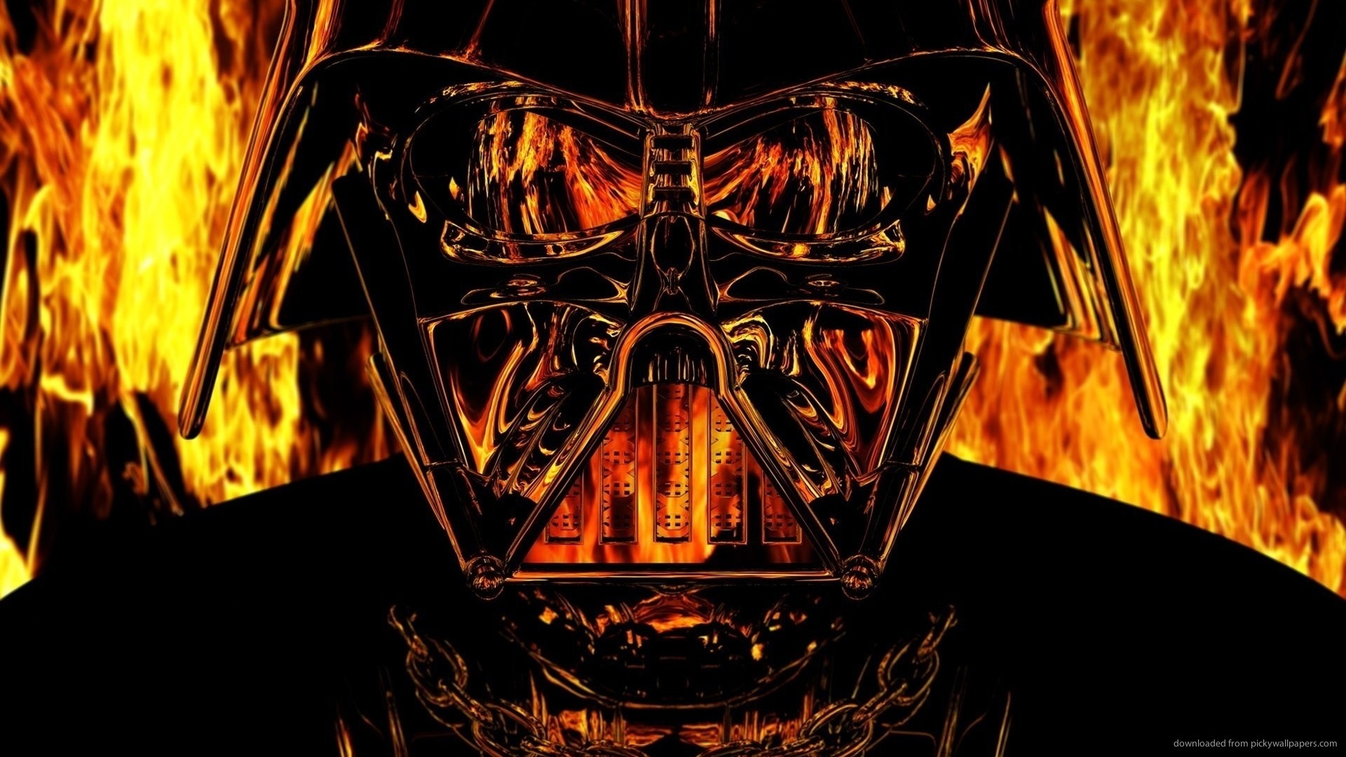 1920x1080  Darth Vader On Fire Wallpaper