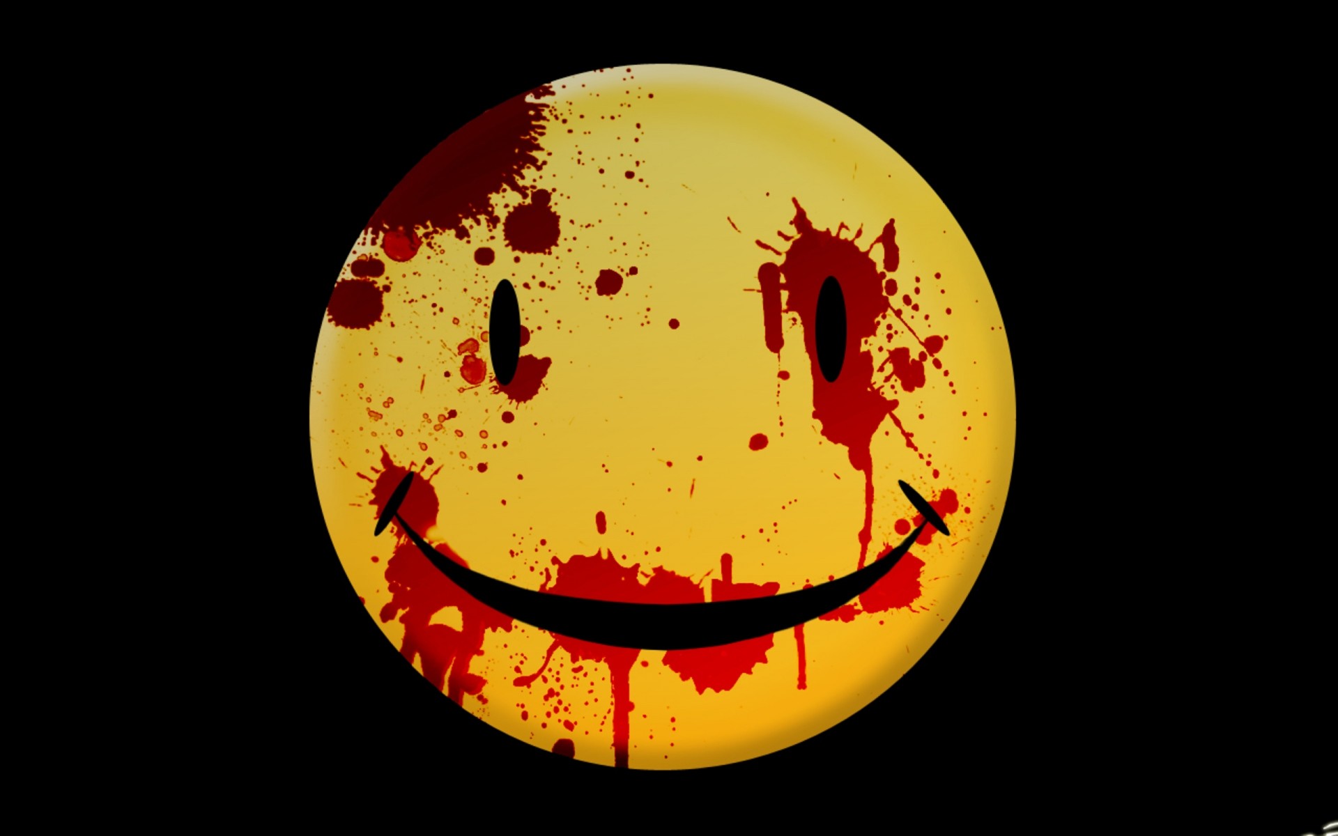 1920x1200 Smiley face dark horror mood blood wallpaper |  | 30610 |  WallpaperUP