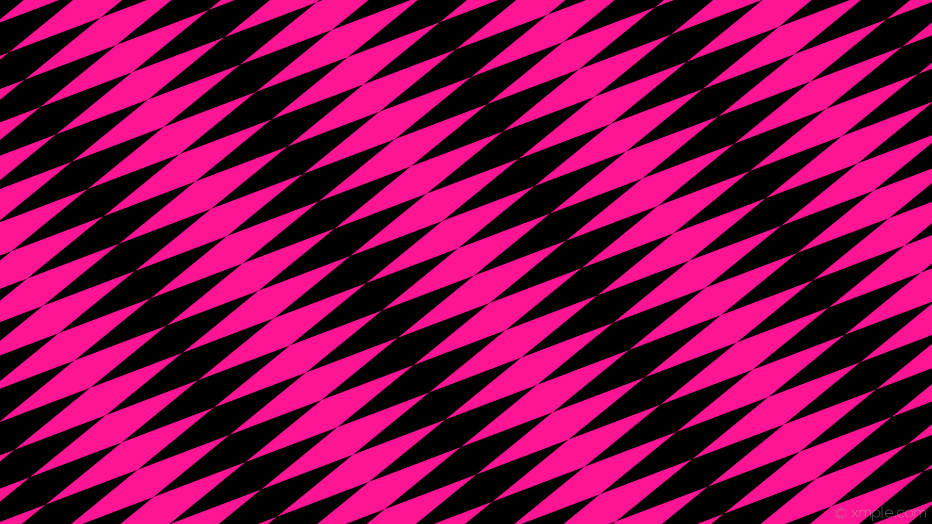 1920x1080 wallpaper black lozenge pink rhombus diamond deep pink #ff1493 #000000 30Â°  400px 65px