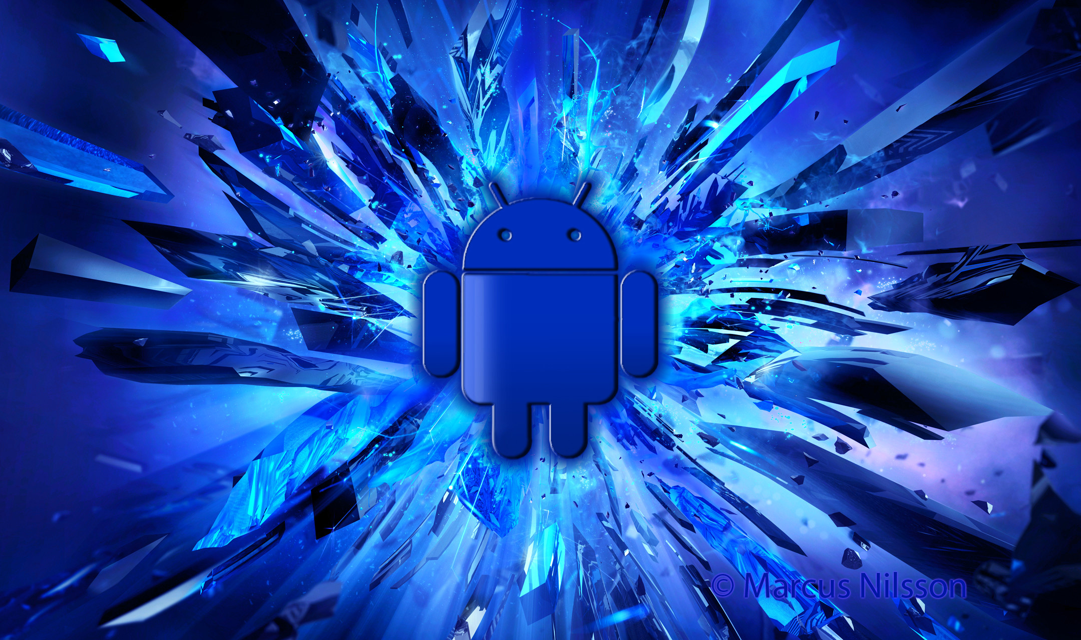 2160x1280 Blue android wallpaper | Funky Fresh Studio
