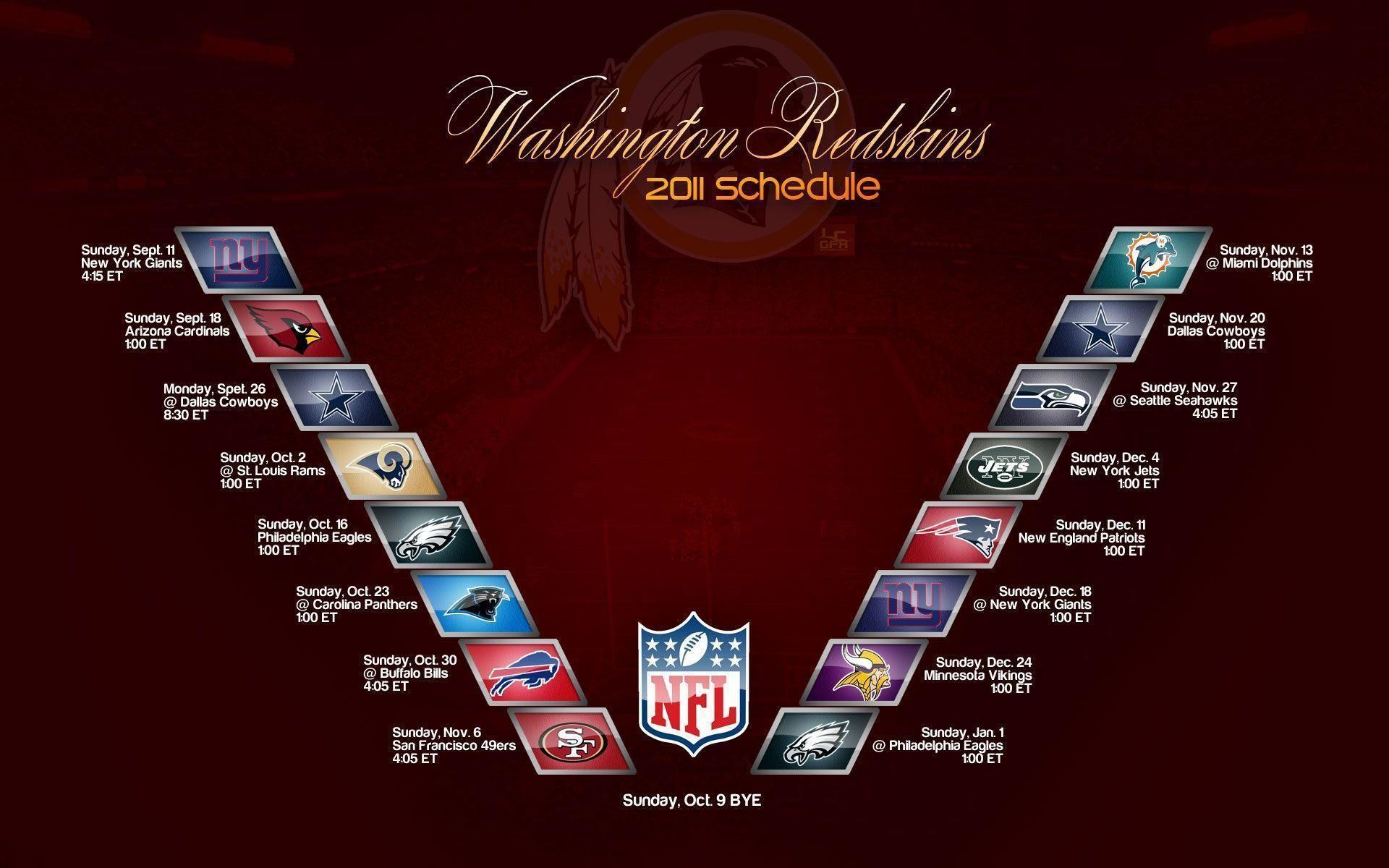 1920x1200 Redskins 2014 Schedule - Viewing Gallery