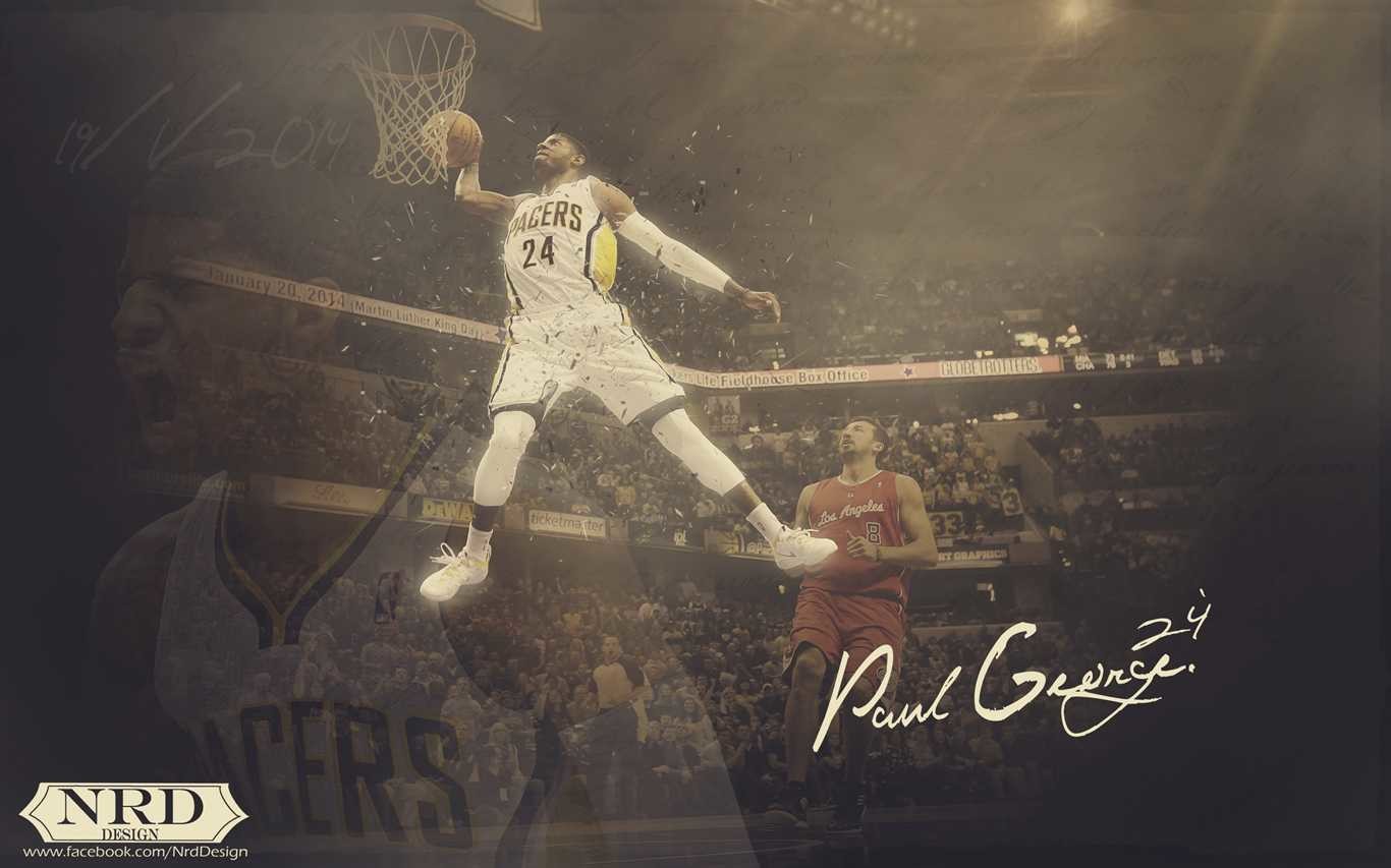 2560x1600 1920x1200 Paul George Indiana Pacers Dunk Wallpaper