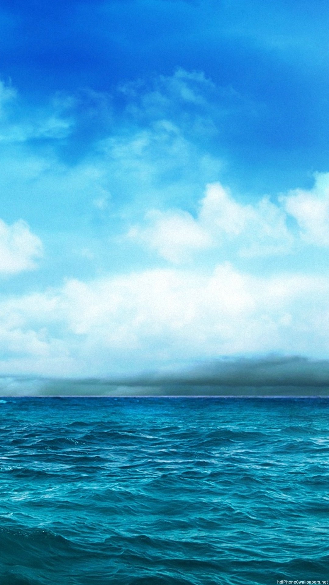 1080x1920 sea clouds sky ocean blue iphone 6 wallpapers