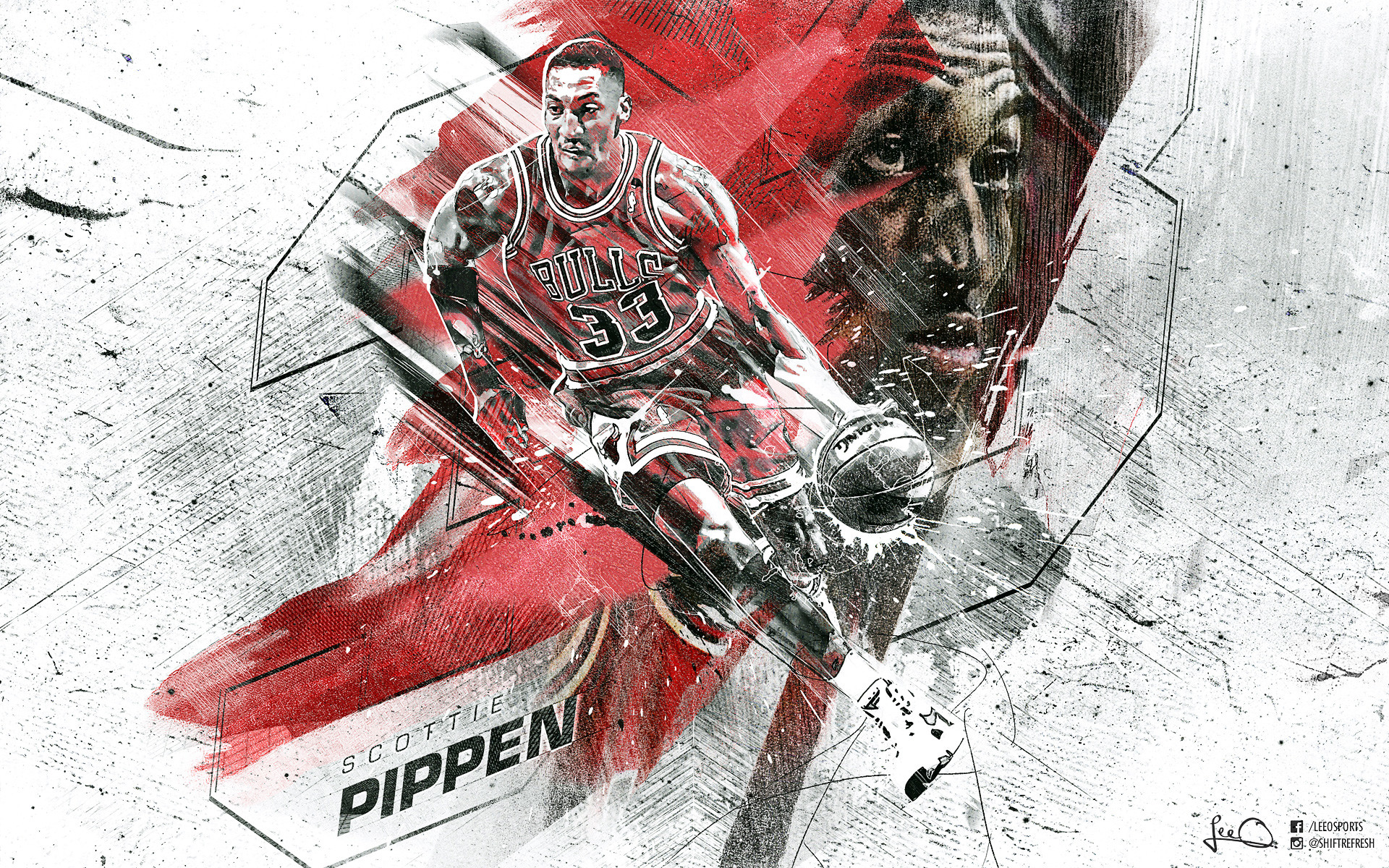 1920x1200 Chicago Bulls Wallpapers HD. Scottie Pippen Basketball Wallpaper.