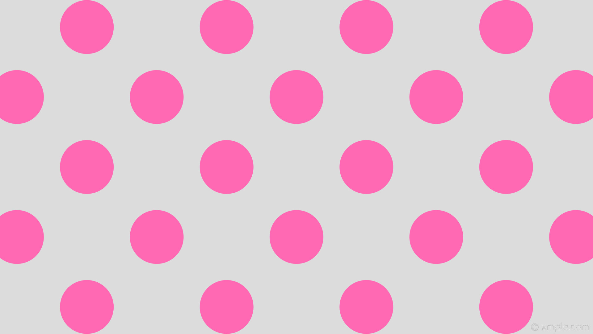 1920x1080 wallpaper spots dots pink polka grey gainsboro hot pink #dcdcdc #ff69b4 45Â°  174px