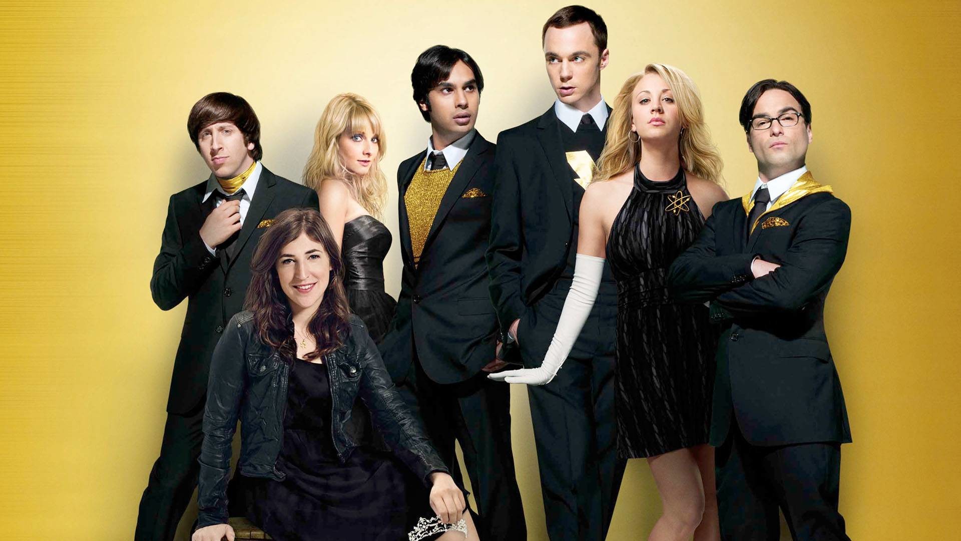 1920x1080 Fernsehserien - The Big Bang Theory Leonard Hofstadter Johnny Galecki  Bernadette Rostenkowski Melissa Rauch Amy Farrah