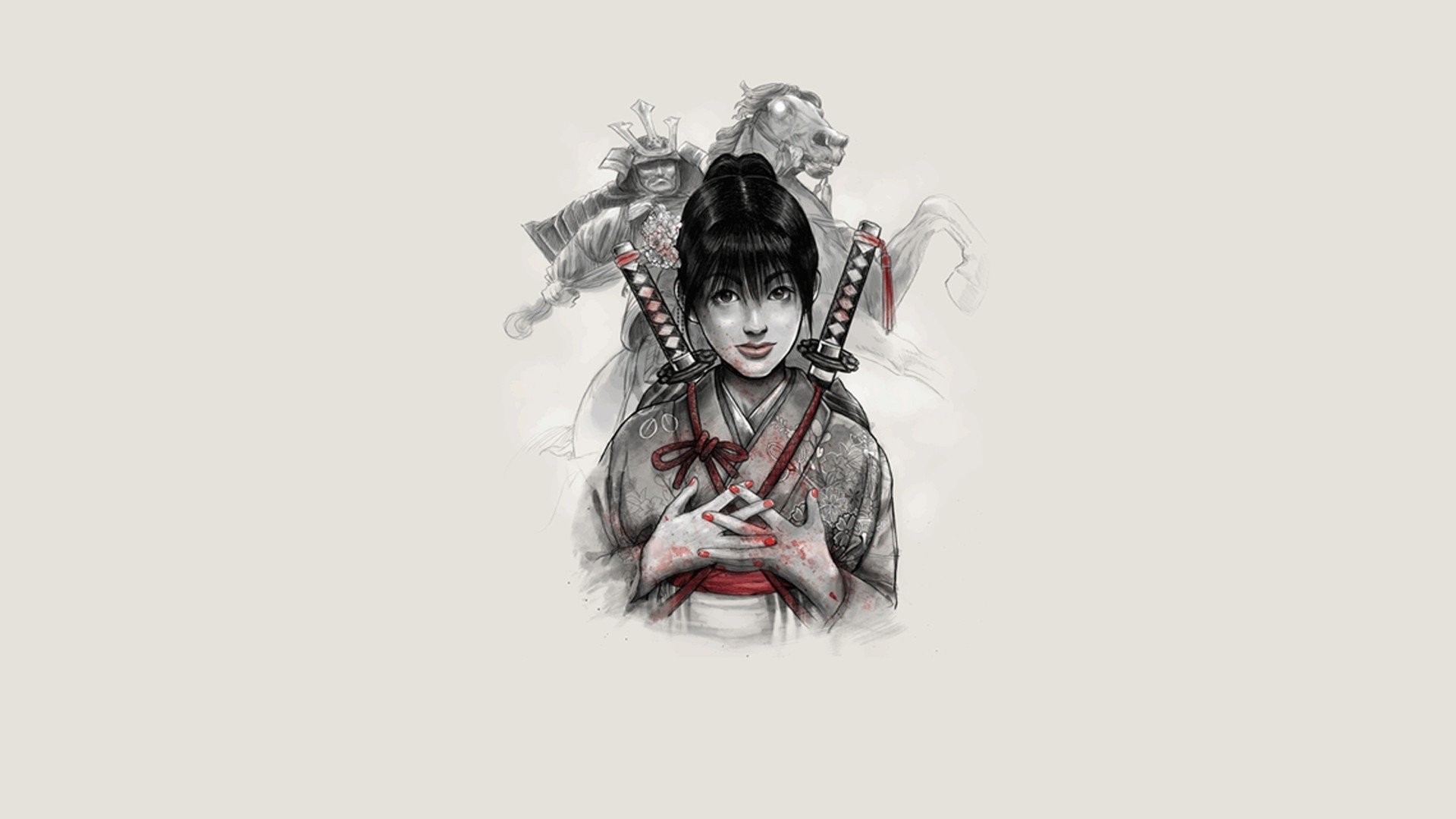 1920x1080 Fantasy - Samurai Wallpaper