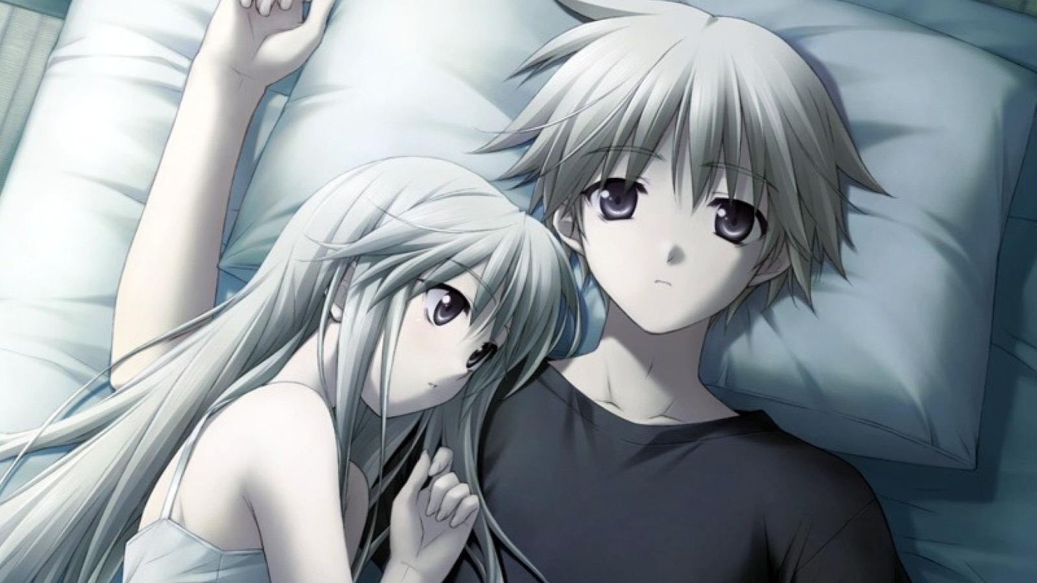2048x1152 Cute Anime Couple Backgrounds HD.
