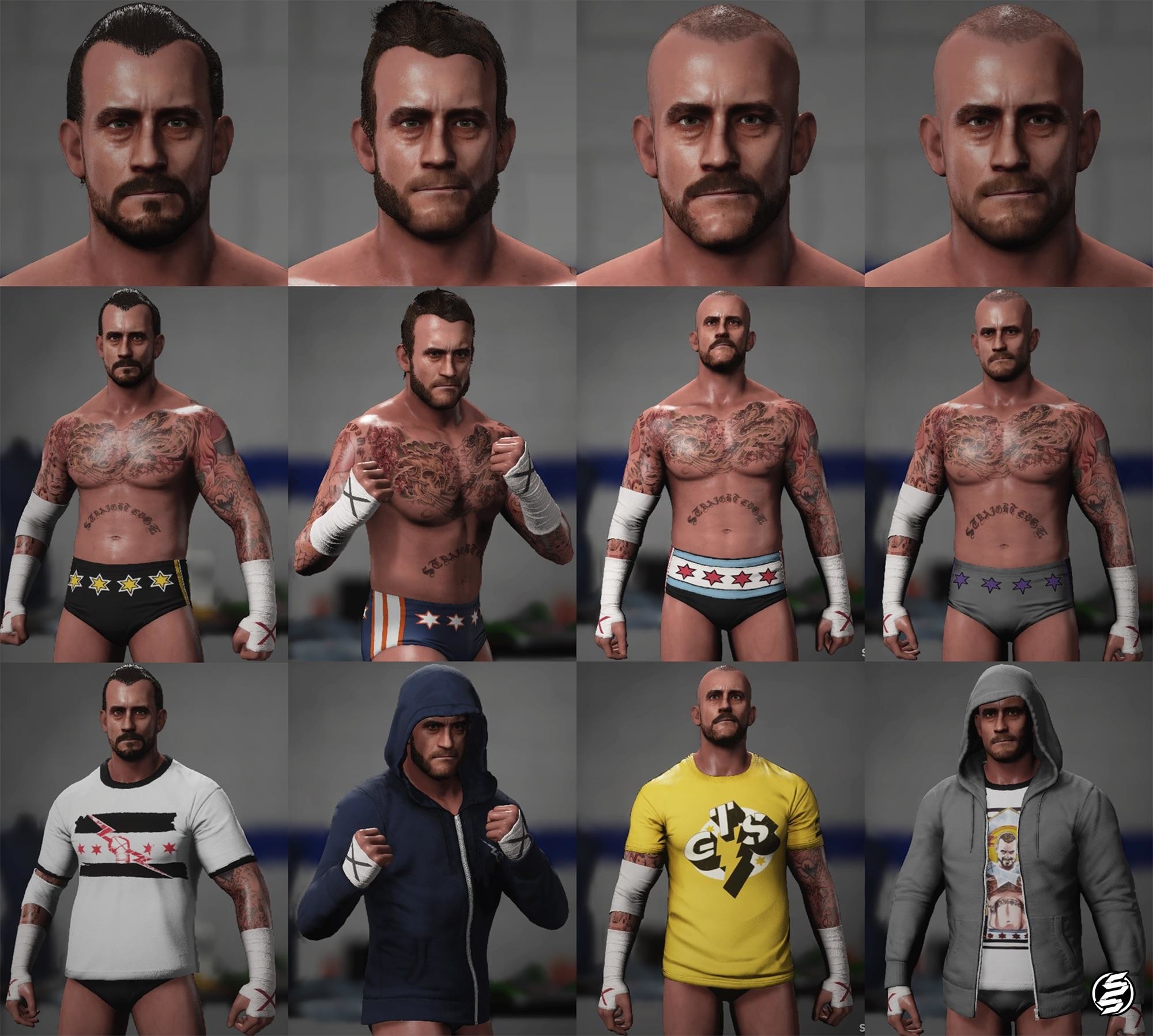 2000x1797 A fan made CM Punk in WWE 2K18 and it looks like he was actually ...