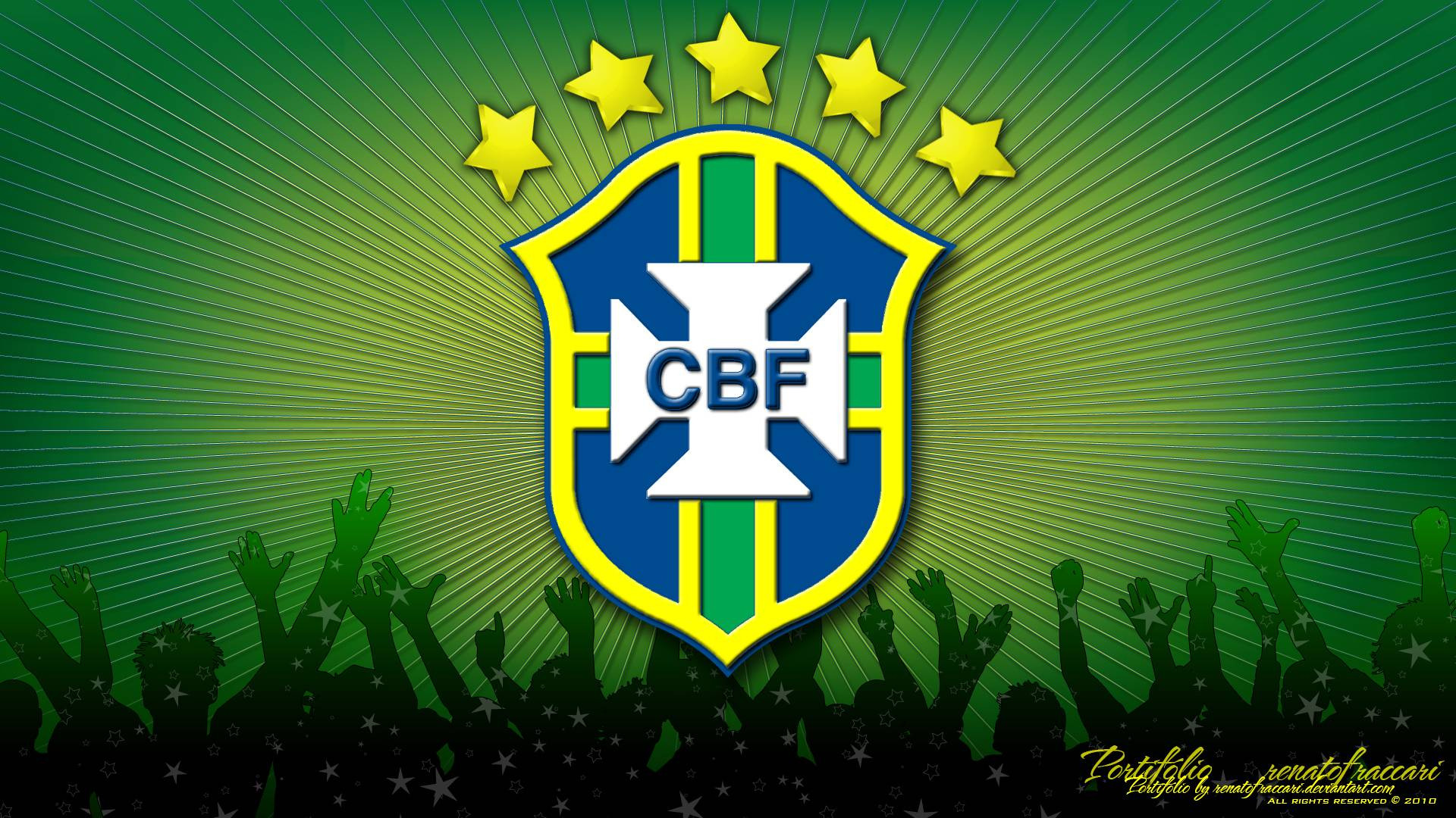 1920x1080 Brazil Soccer Logo Wallpaper