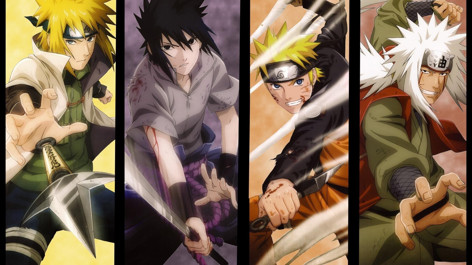 1920x1080 Naruto Shippuuden, Hokage, Anime, Namikaze Minato, Uchiha Sasuke, Uzumaki  Naruto, Jiraiya, Panels Wallpapers HD / Desktop and Mobile Backgrounds