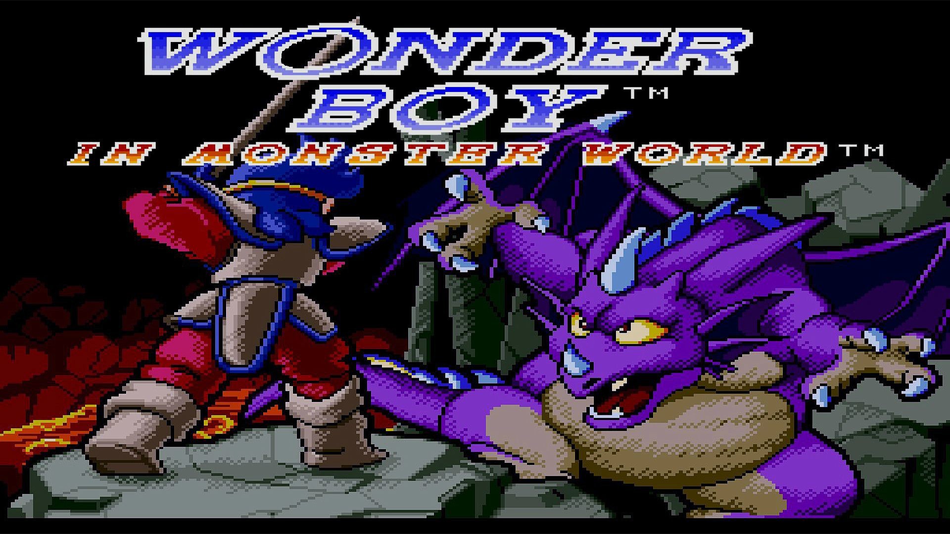 1920x1080 Wonder Boy in Monster World Title Screen Wallpapers