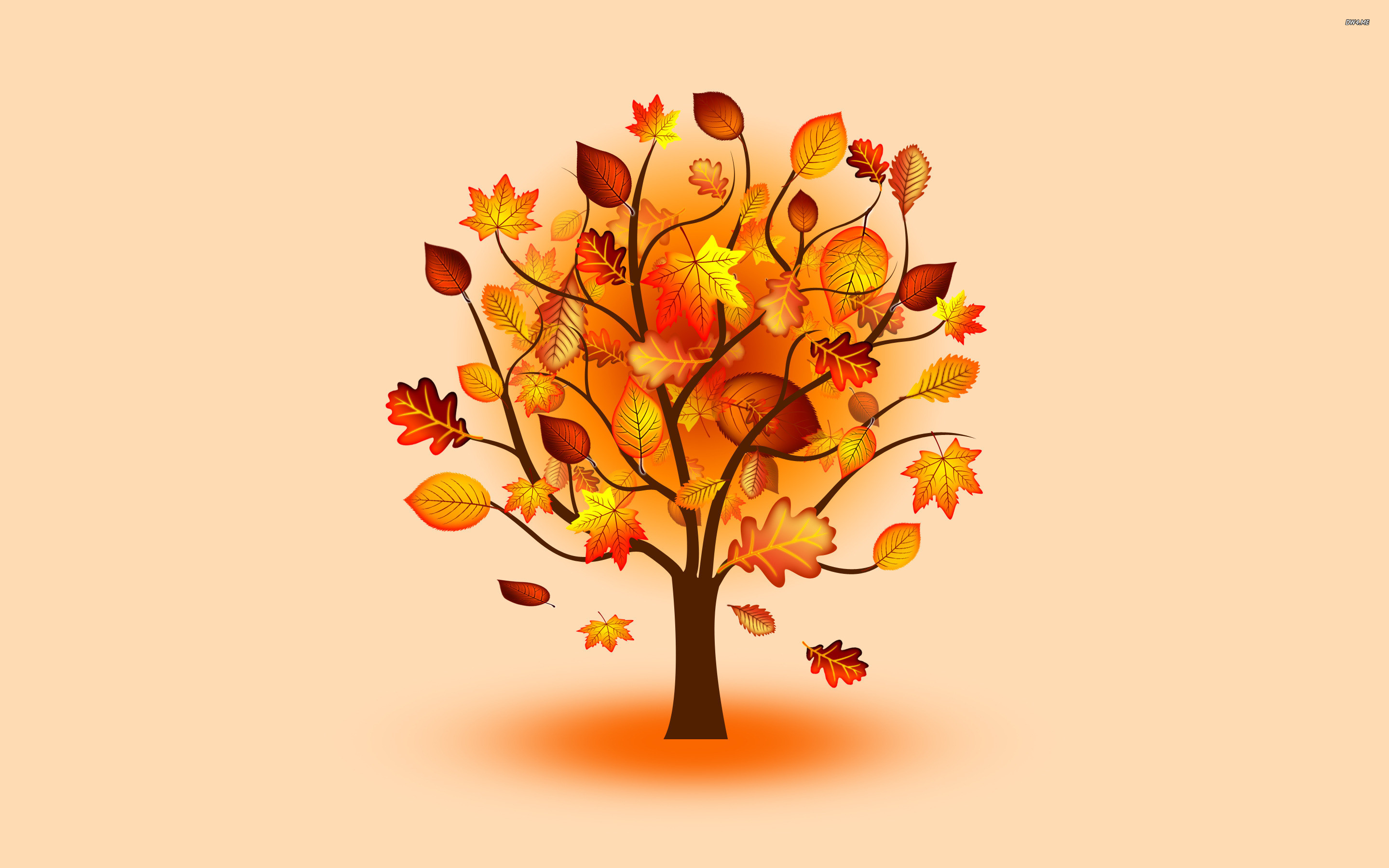 2880x1800 Autumn tree wallpaper