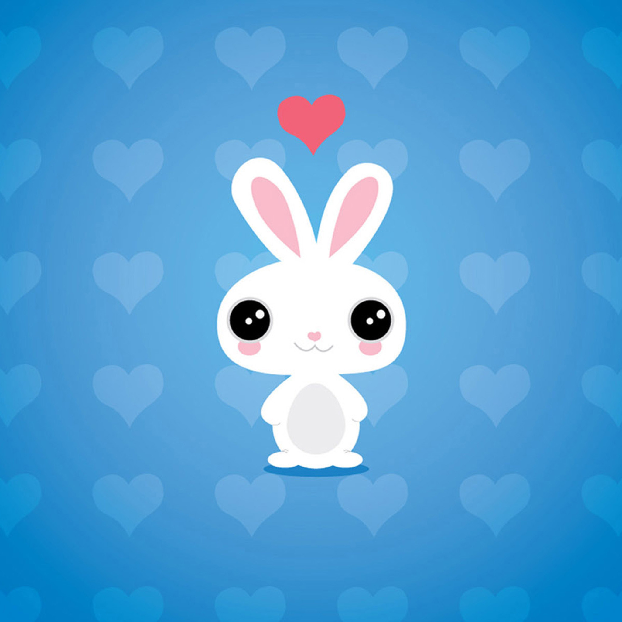 2048x2048   Cute Cartoon Rabbit IPad Air 2 Wallpapers