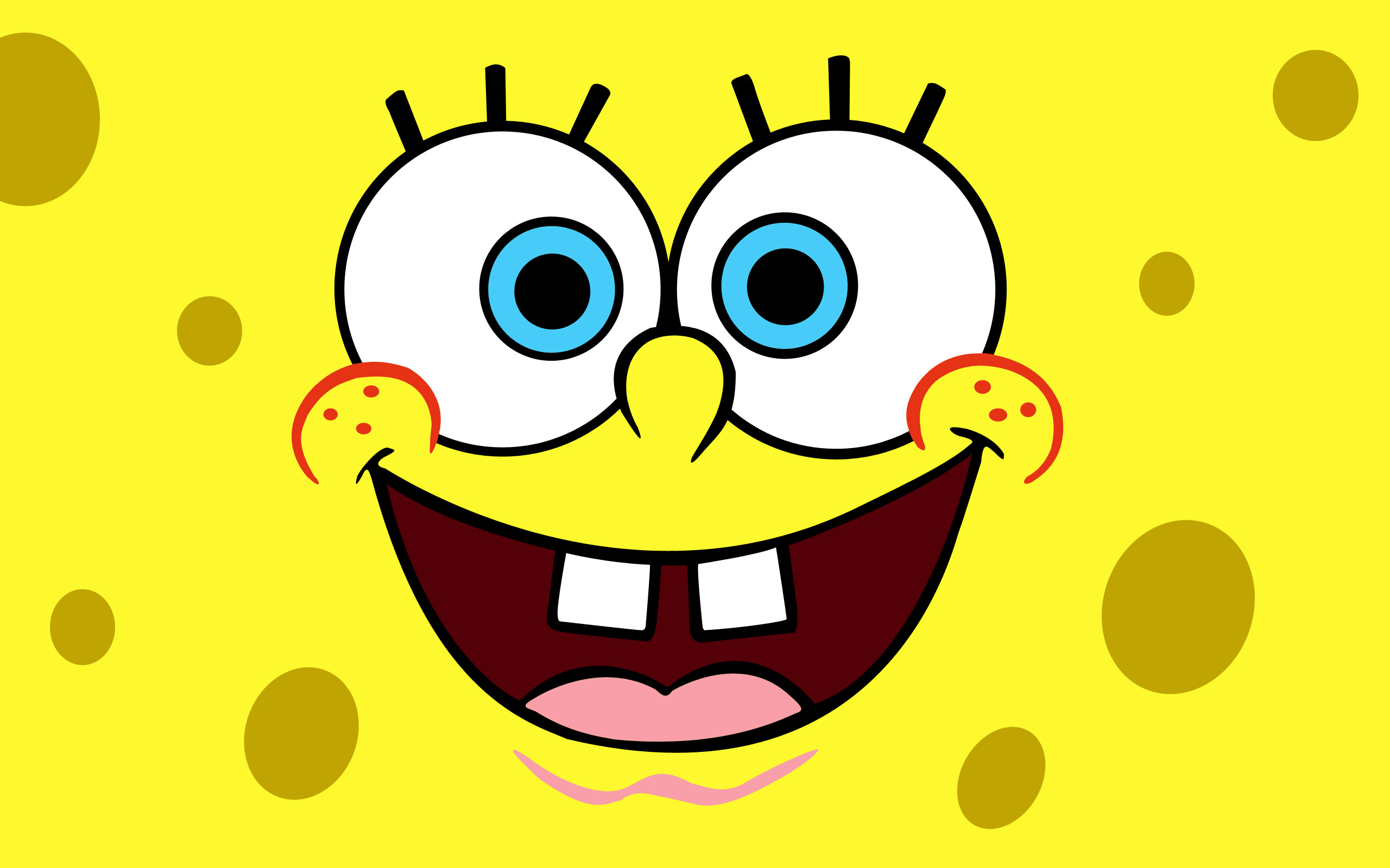 2560x1600 Spongebob Happy Face Wallpaper