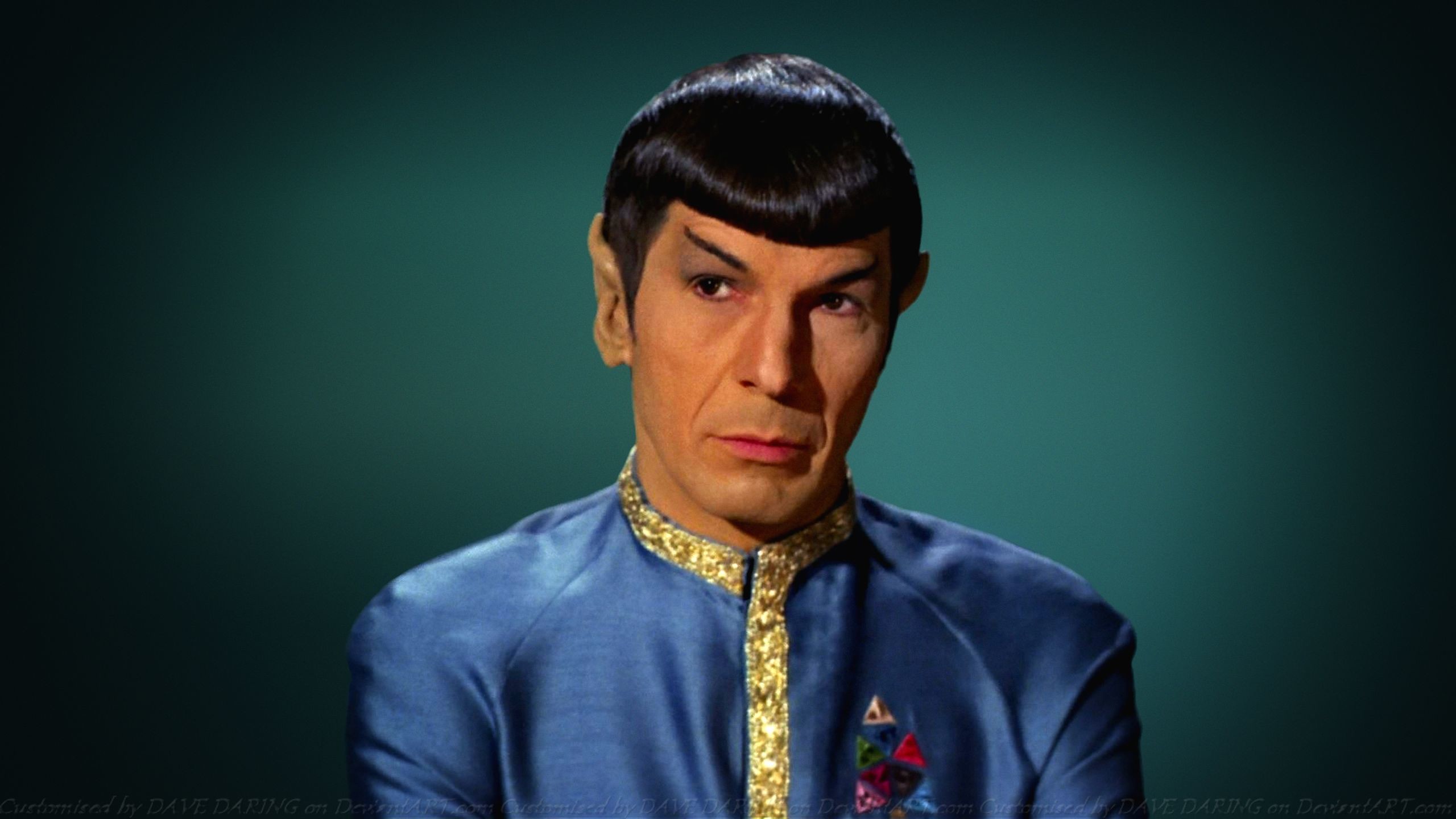 2560x1440 ... Leonard Nimoy Spock XII by Dave-Daring