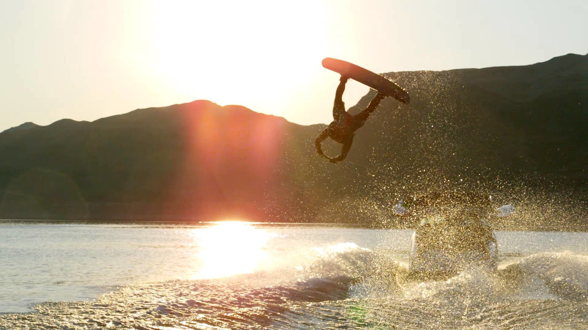 1920x1080 Wakeboard Superman in Super Slow Motion!
