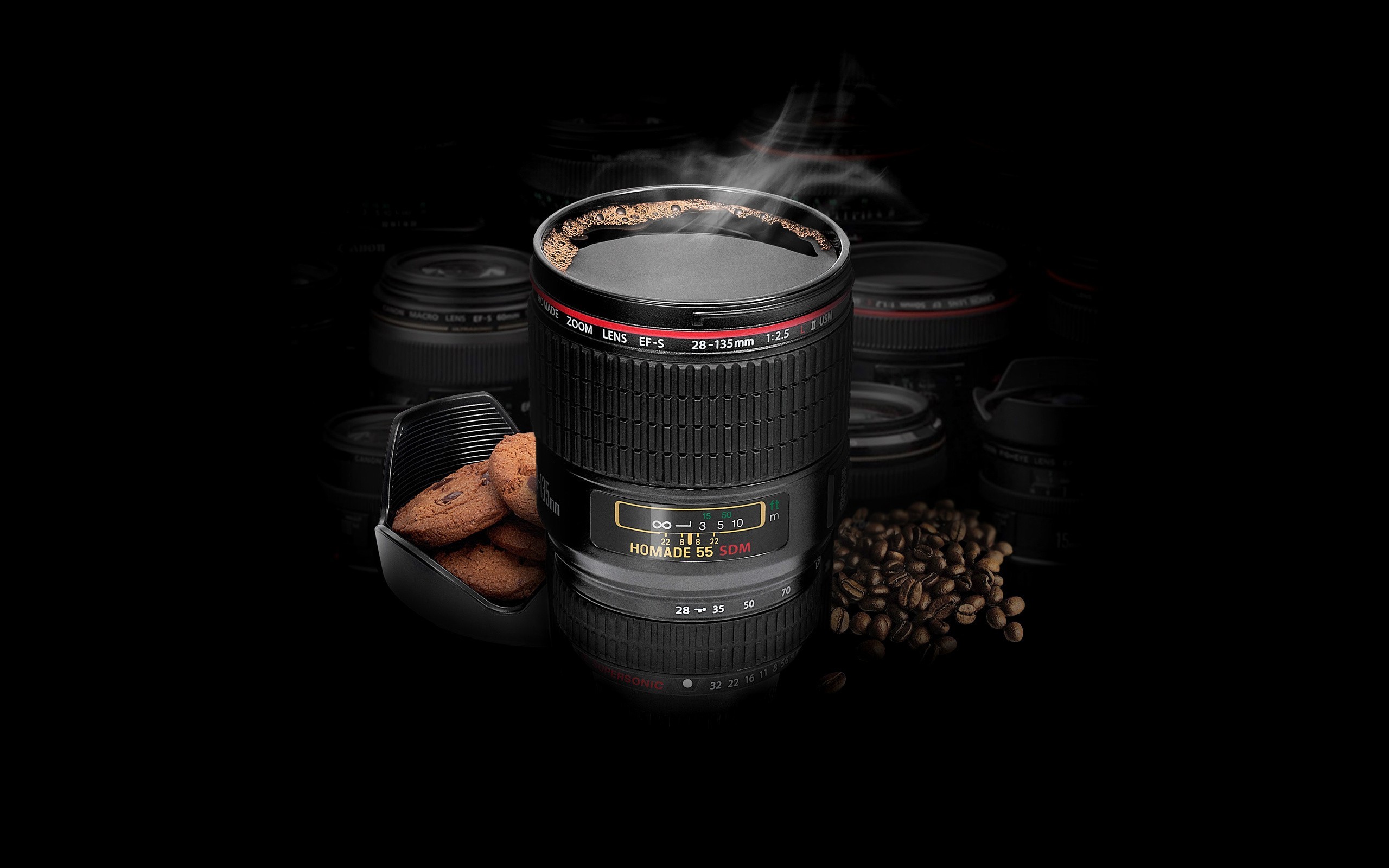 2560x1600 lens coffee cup wallpaper