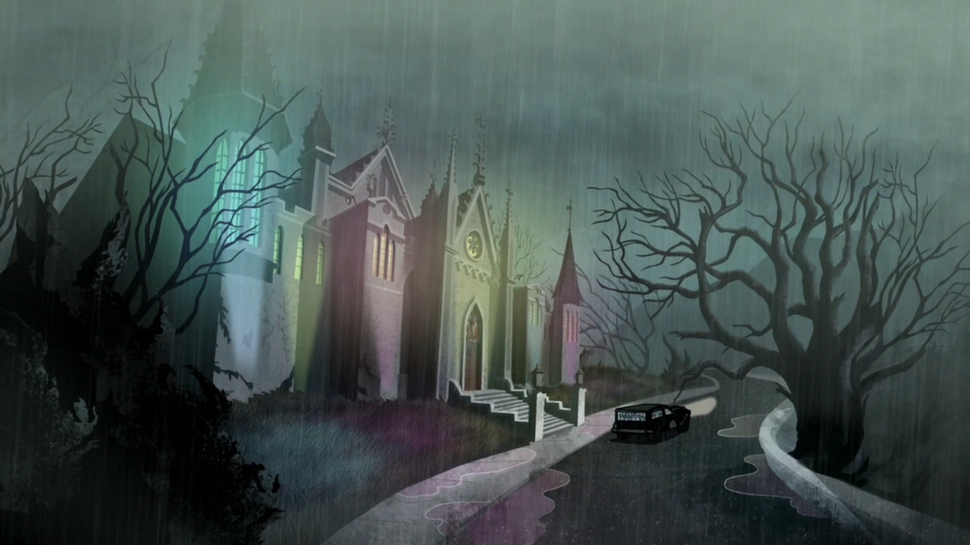 1920x1080 Vincent Van Ghoul's mansion (Scooby-Doo! Mystery Incorporated)
