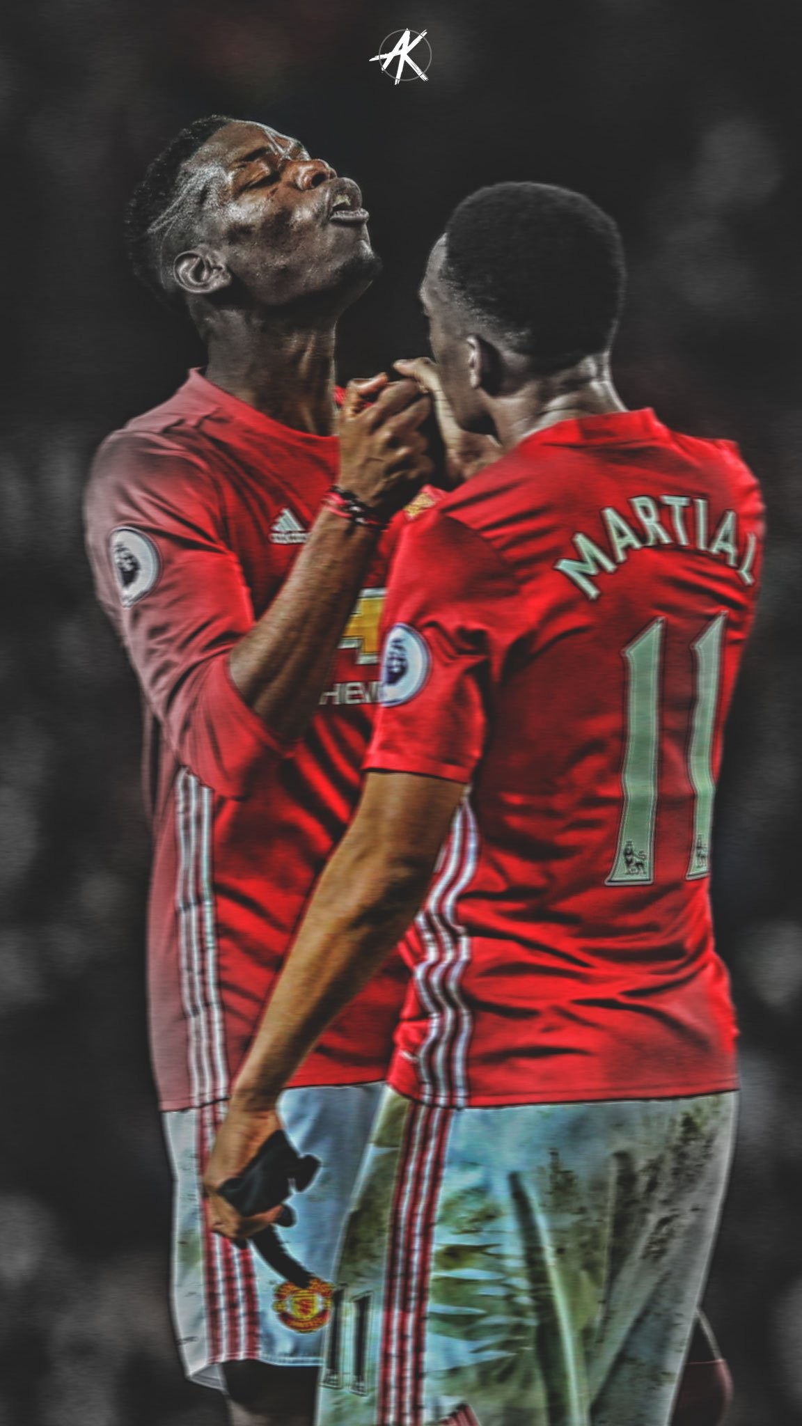 1152x2048 AK_GFX on Twitter: "Paul Pogba & Anthony Martial iPhone wallpaper. #Pogba  #martial #mufc RT,s Please. https://t.co/Y6FZPhO88t"