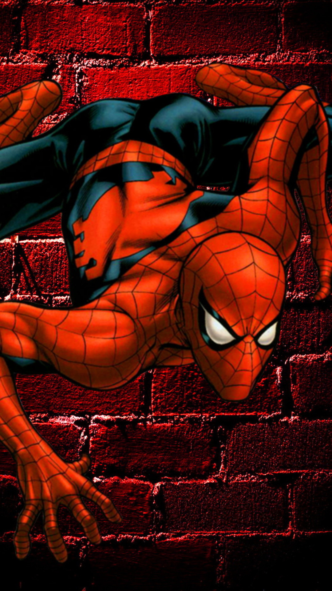 1080x1920 Spiderman On The Wall - Tap to see awesome spider man wallpapers! - @mobile9