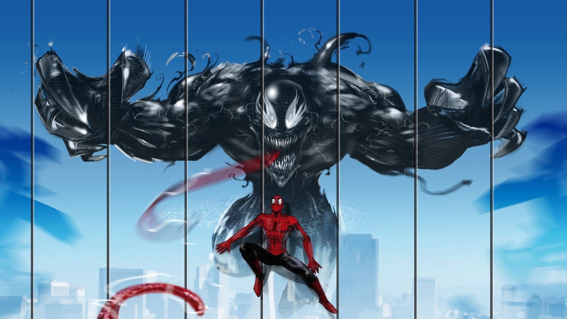 1920x1080 Spiderman Vs Venom Marvel