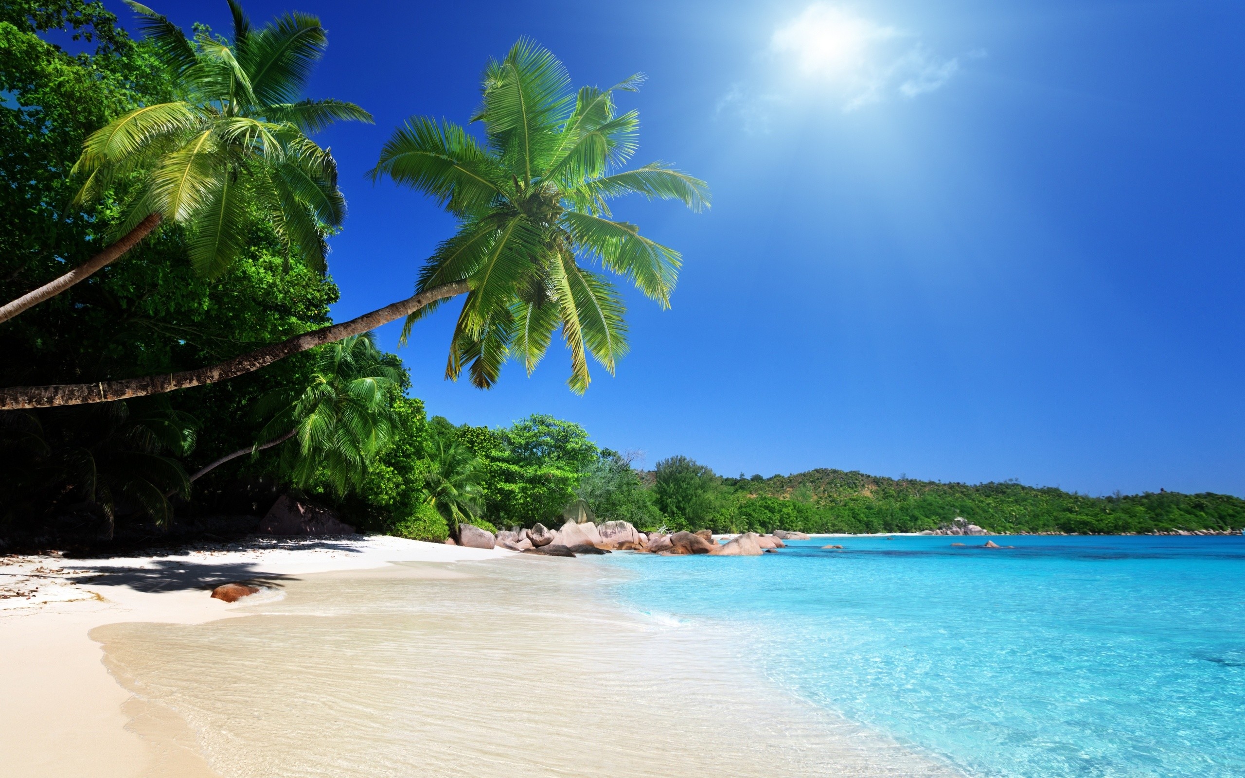 2560x1600 Sunny Beach Desktop Wallpaper #6960518