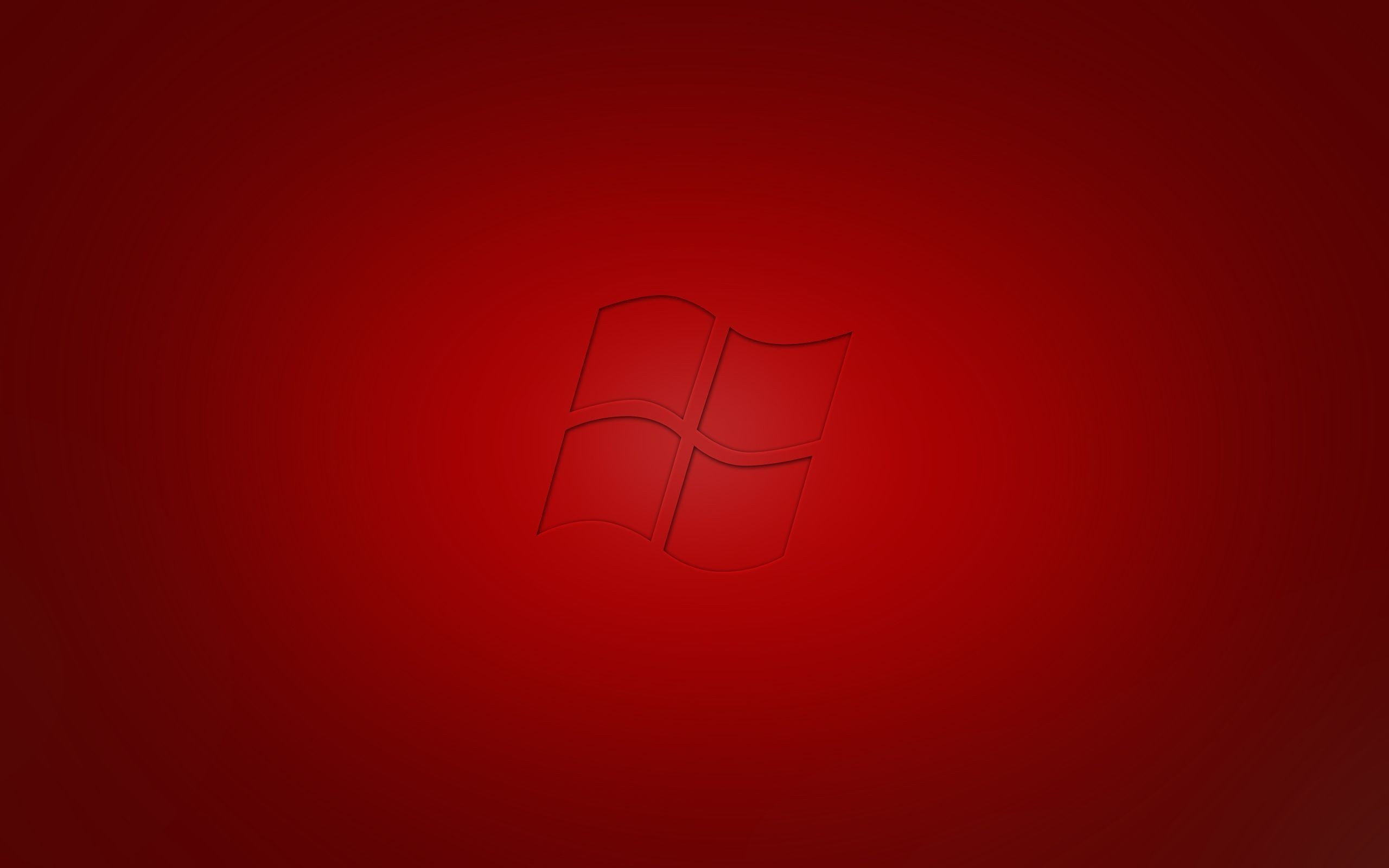 2560x1600 Microsoft windows 7 red wallpaper