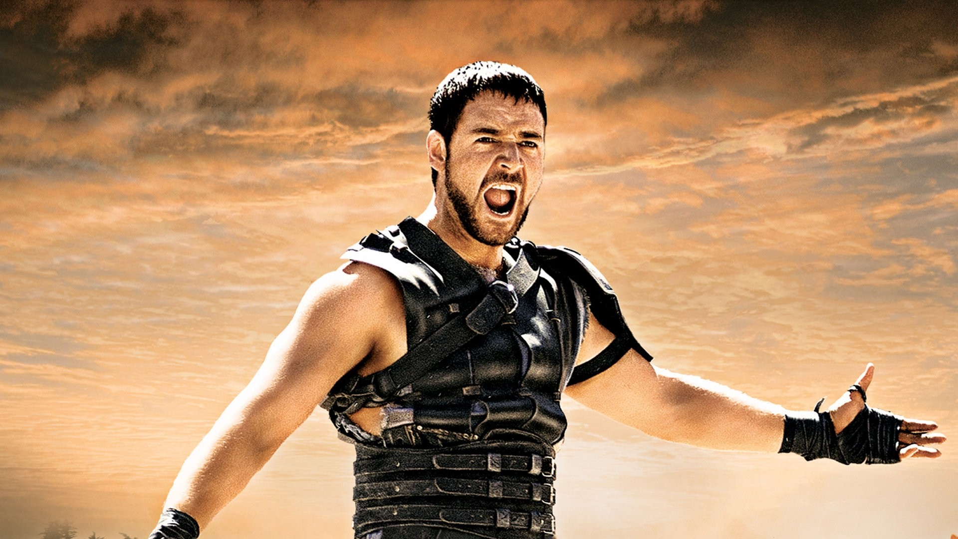 1920x1080 Preview wallpaper gladiator, russell crowe, maximus, warrior, shout  