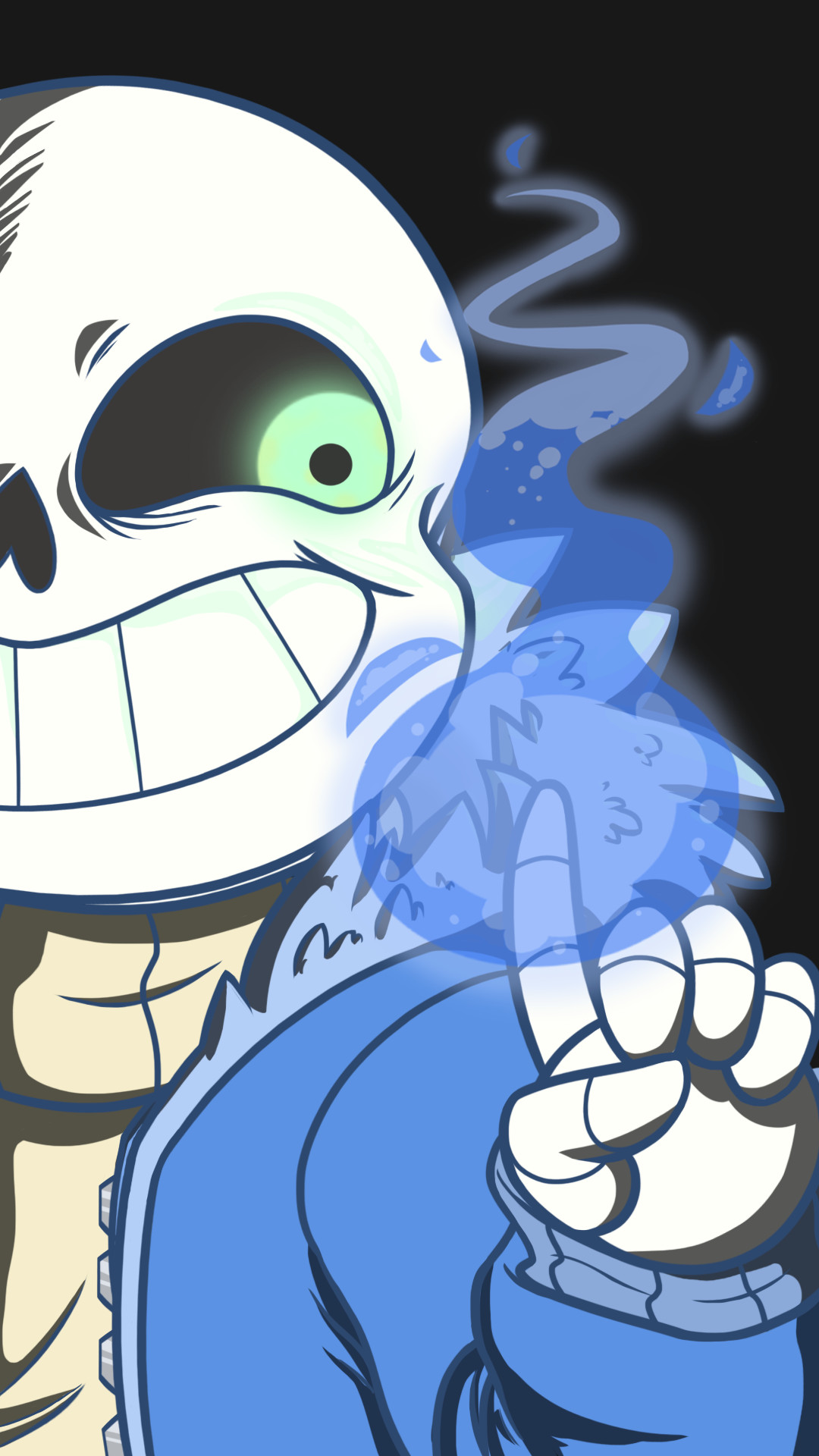 1080x1920 bluasis: “My brother asked for a Sans wallpaper for his iPhone c: ”